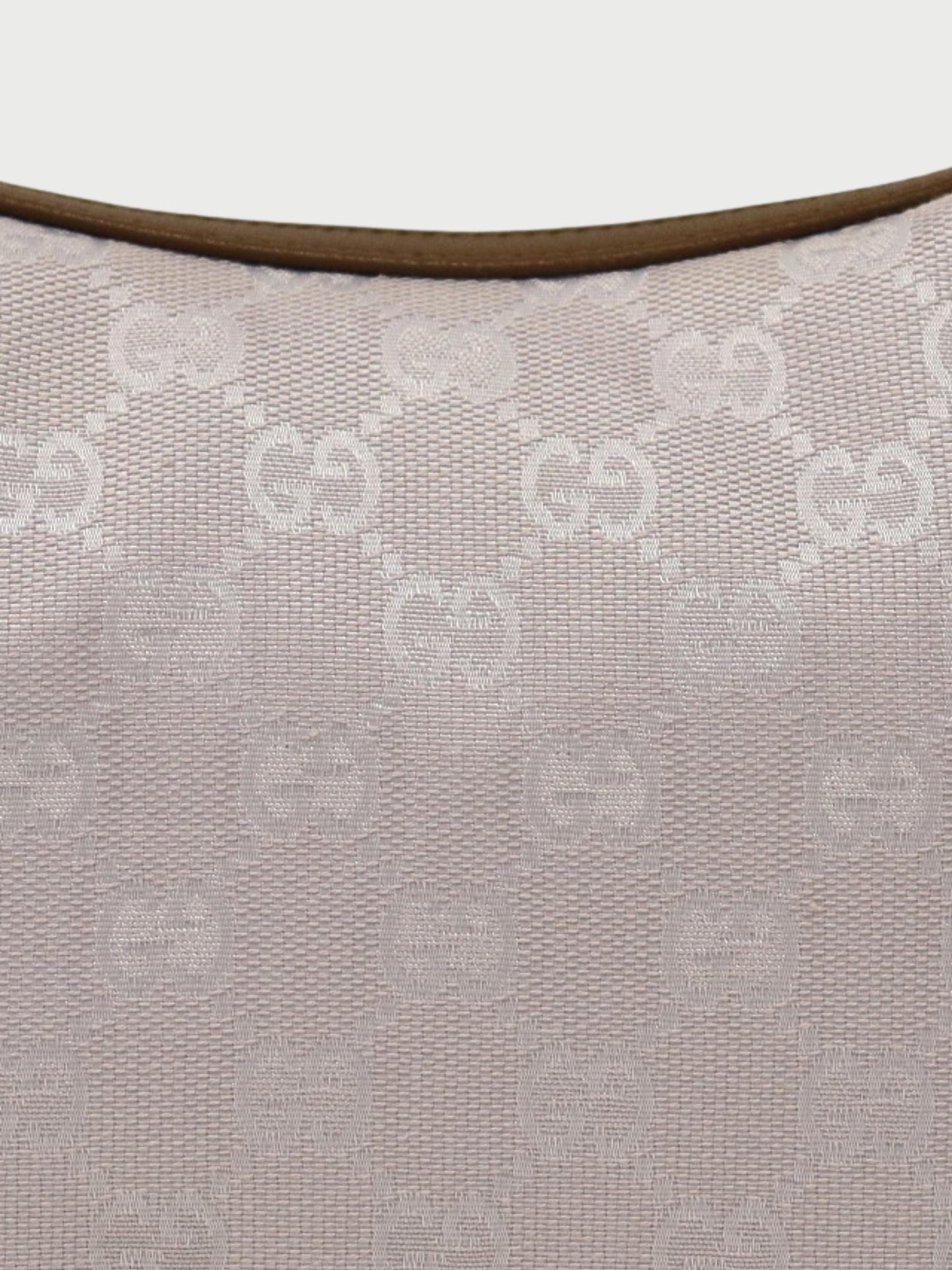 Gucci 2000s Lavender Brown GG Canvas One-Shoulder Bag