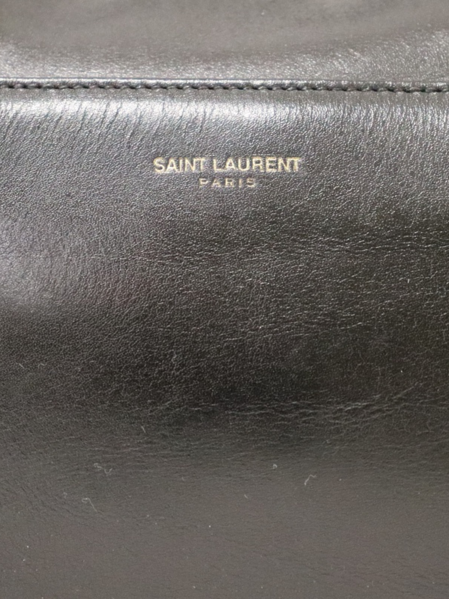 Yves Saint Laurent 2013 Black Leather Baby Duffle Bag