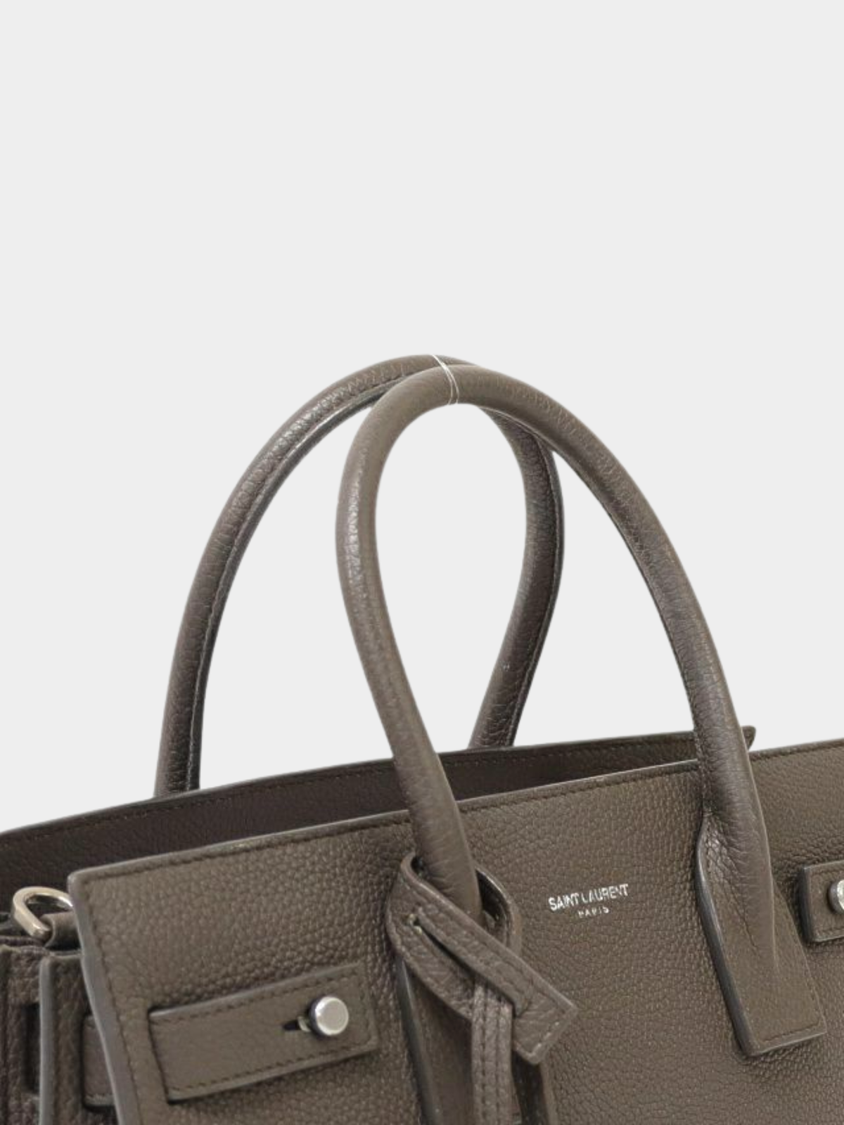 Yves Saint Laurent 2010s Gray Sac de Jour Bag