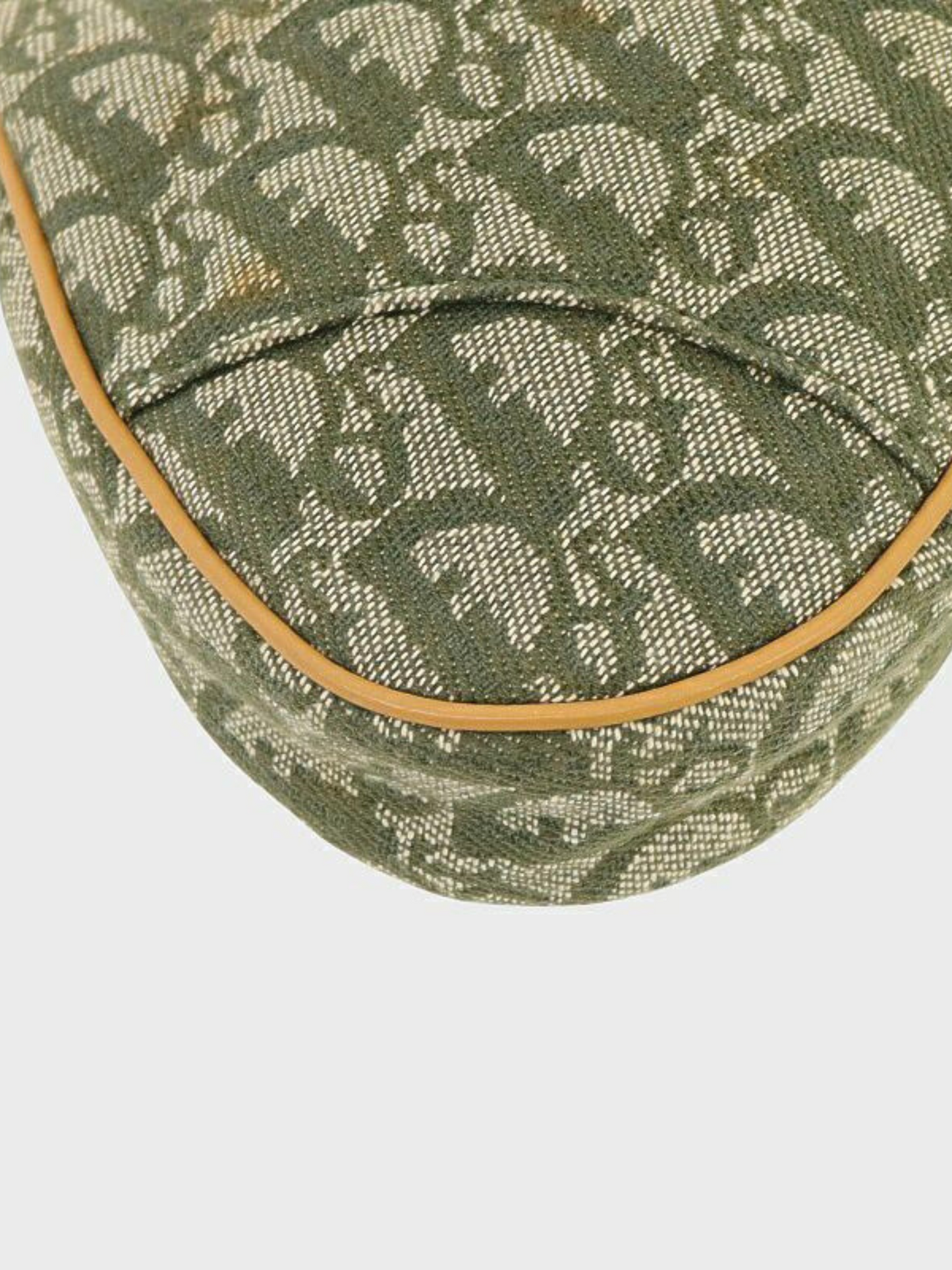 Christian Dior 2000s Khaki Beige Trotter Saddle Bag