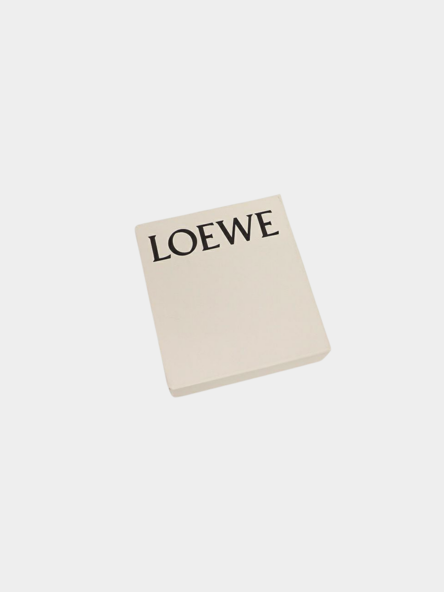 Loewe 2000s Green Anagram Jacquard Canvas and Leather Fragment Case