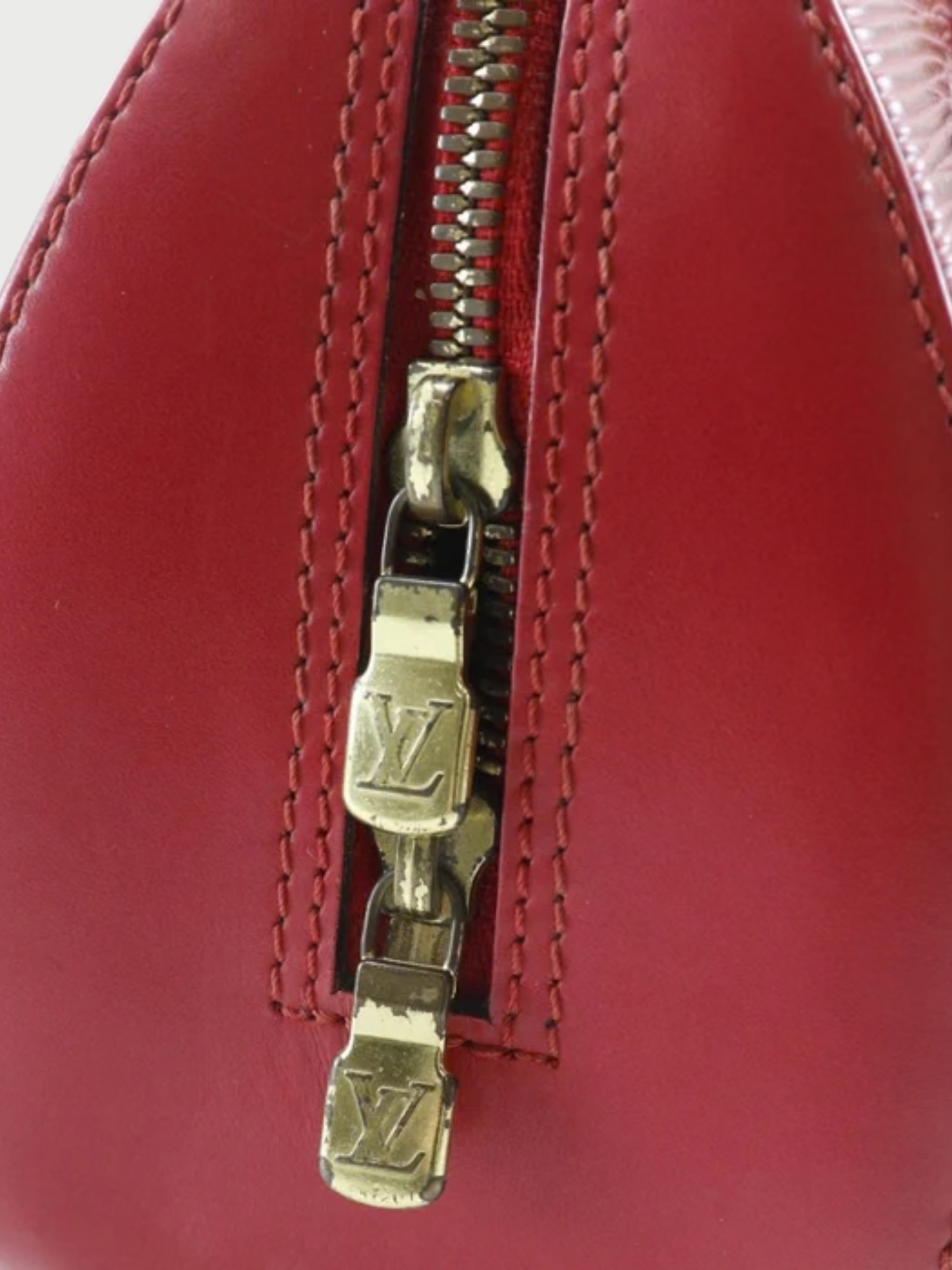 Louis Vuitton 1990s Castilian Red Epi Leather Jasmin Handbag