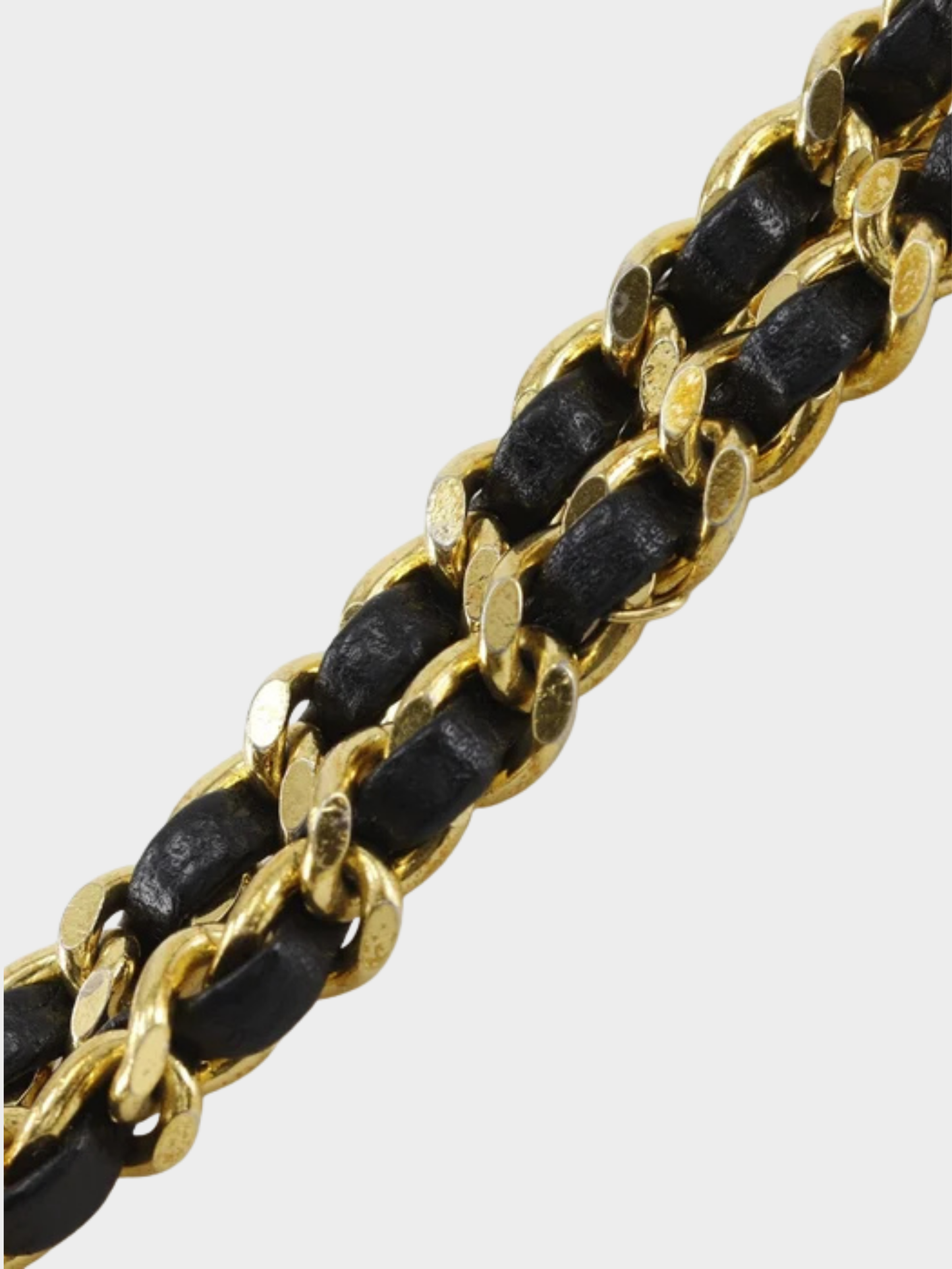 Chanel 2000s Black Caviar Leather Chain Pochette Shoulder Bag