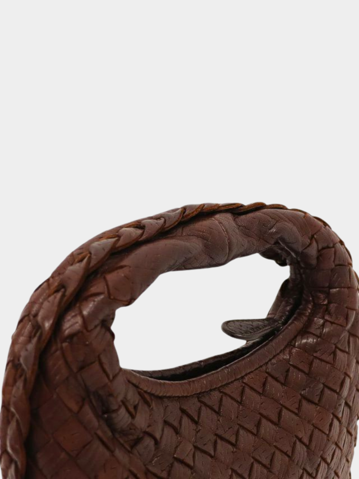 Bottega Veneta 2000s Brown Intrecciato Leather Mini Handbag
