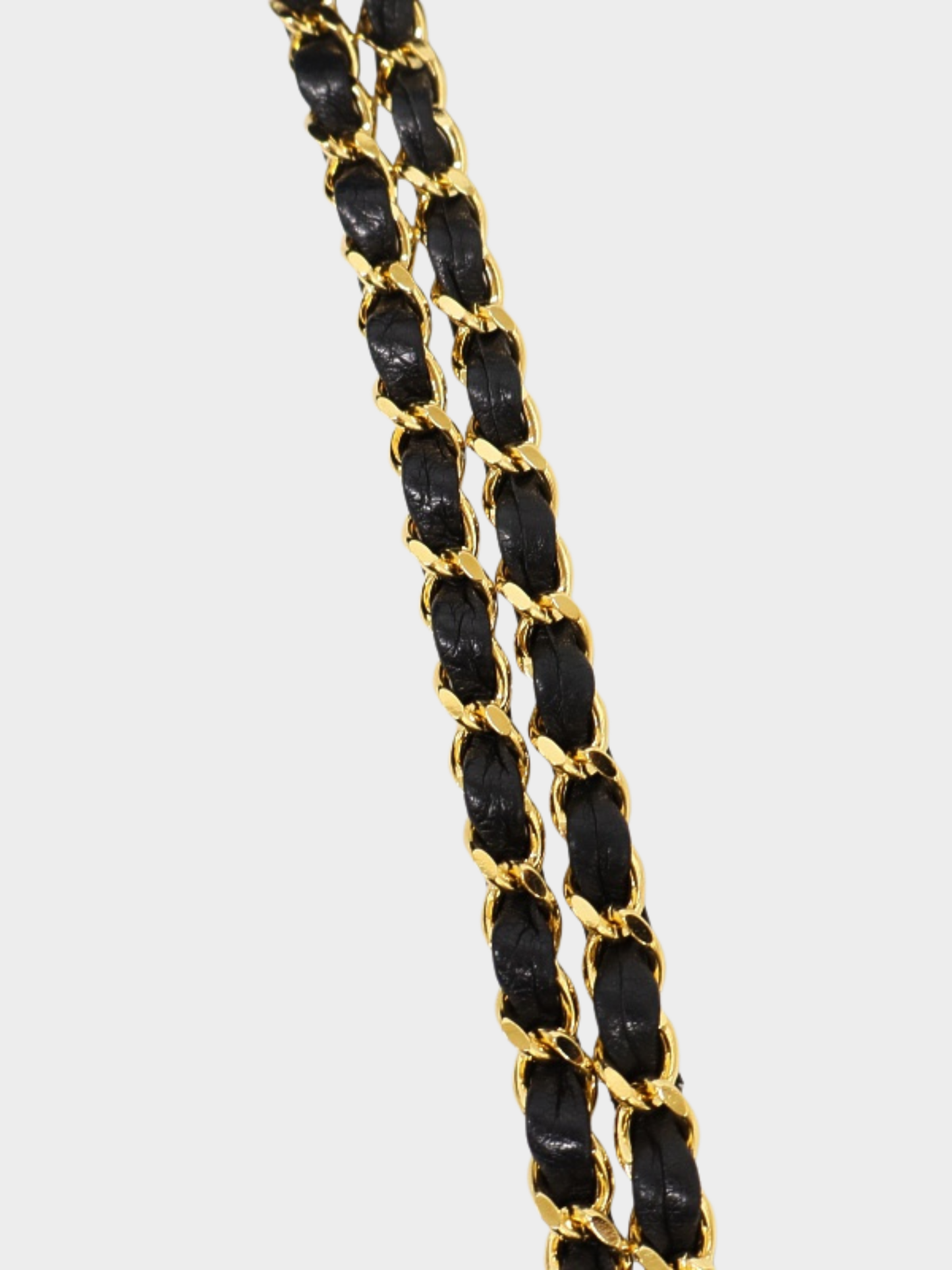 Chanel 1980s Black Lambskin Paris Matelassé W Flap Chain Shoulder Bag