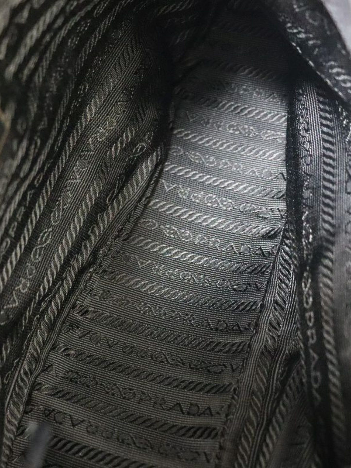 Prada 2000s Black Nylon Leather Triangle Logo One-Shoulder Bag