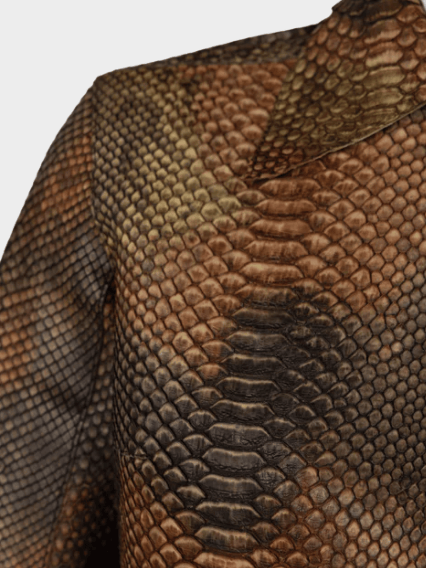 Prada SS 2004 Brown Python Cropped Jacket