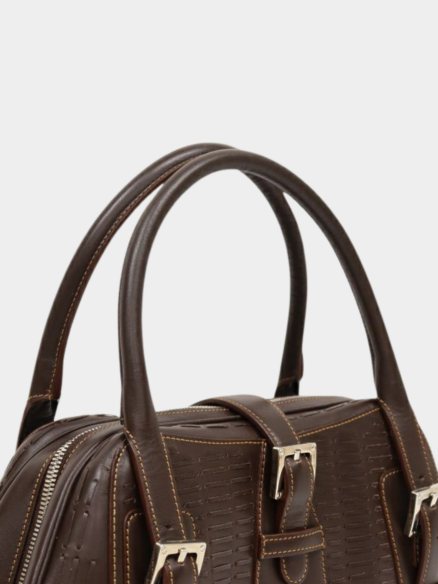 Loewe 2000s Brown Leather Senda Bag
