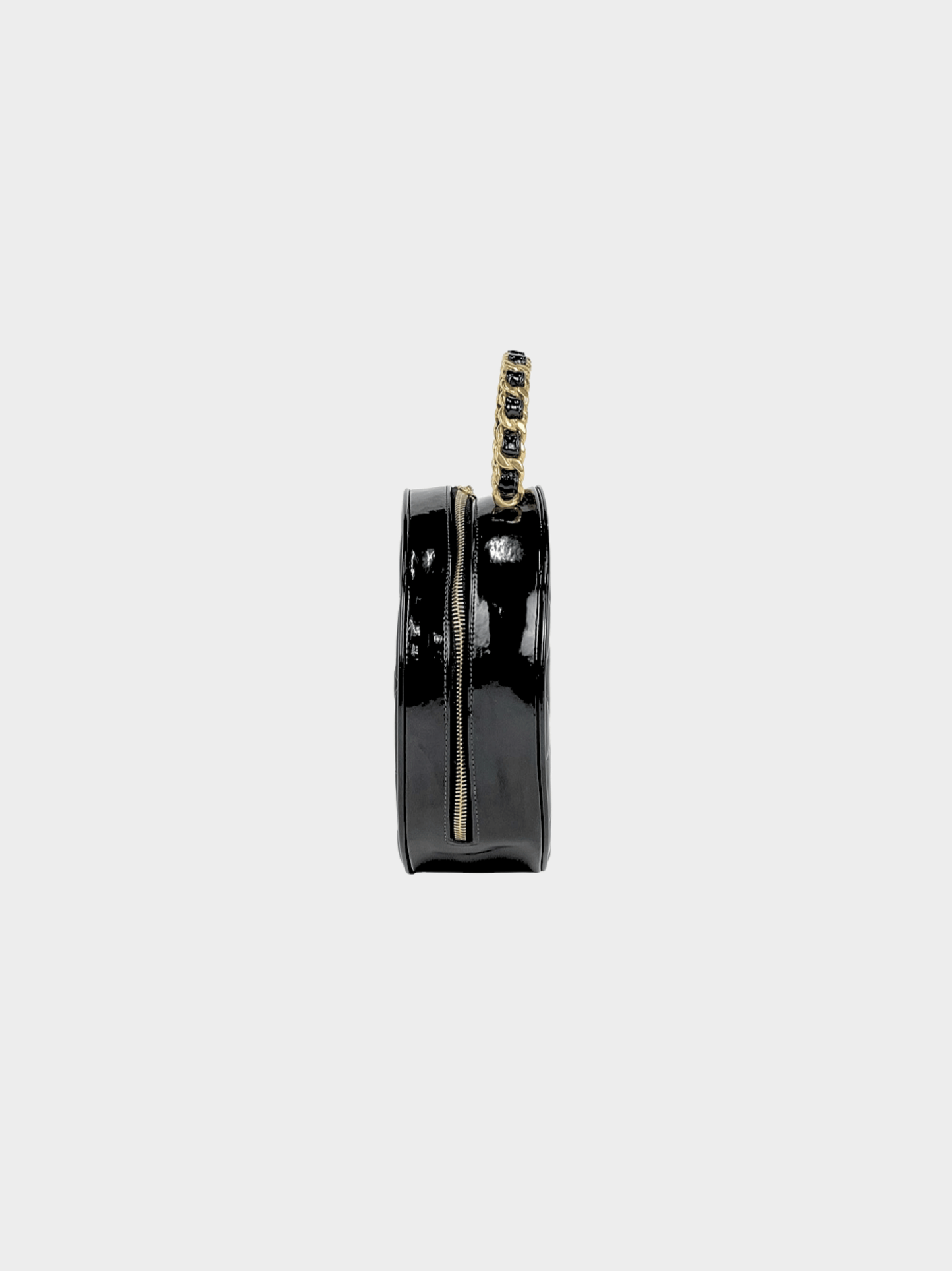 Chanel 1995 Black Circle Vanity Matelasse Coco Handbag