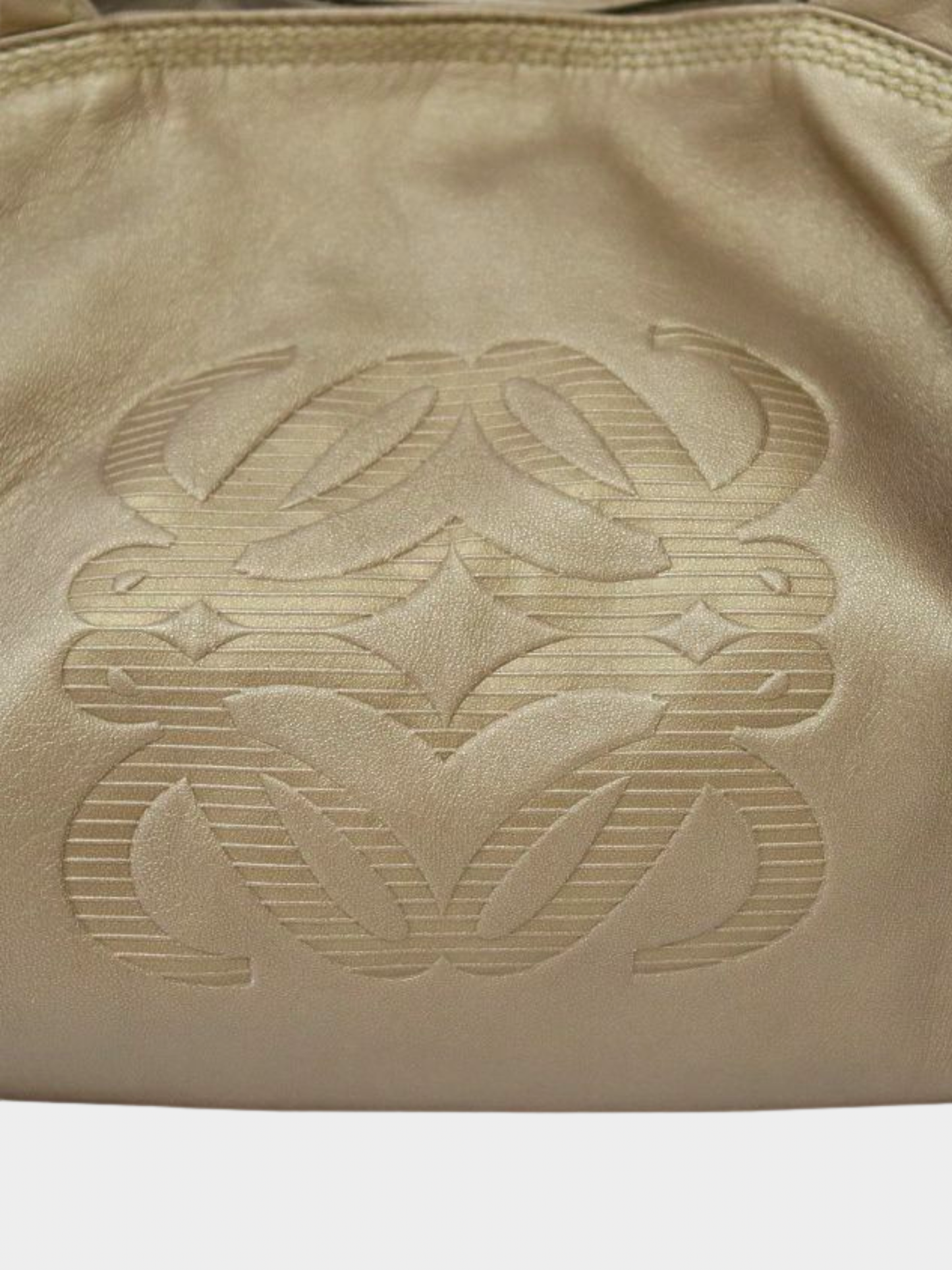 Loewe 2000s Gold Nappa Leather Aire Bag