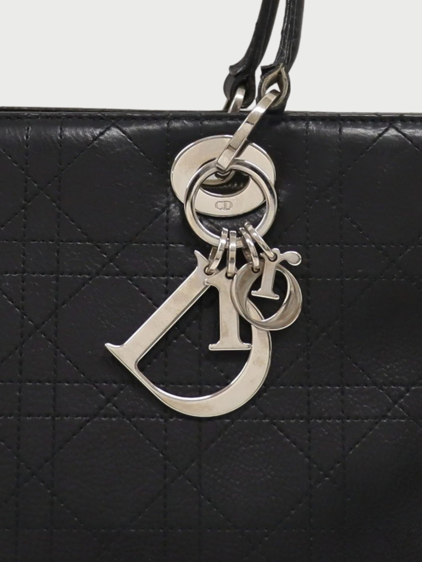 Christian Dior Bo 2004 Black Cannage Leather Handbag