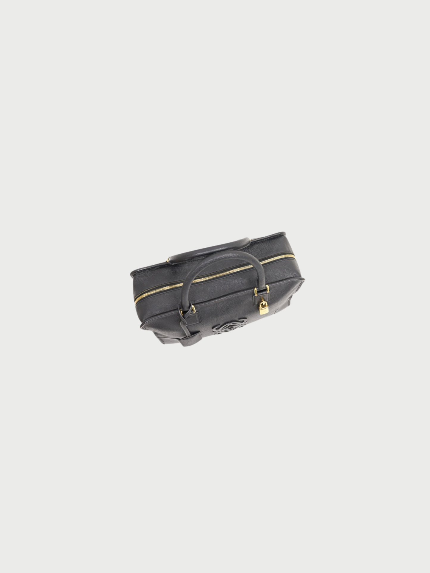 Loewe 2000s Black Leather Amazona 36 Bag