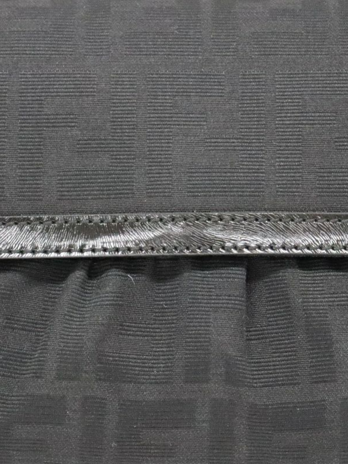 Fendi 2000s Black Zucca Canvas One-Shoulder Bag