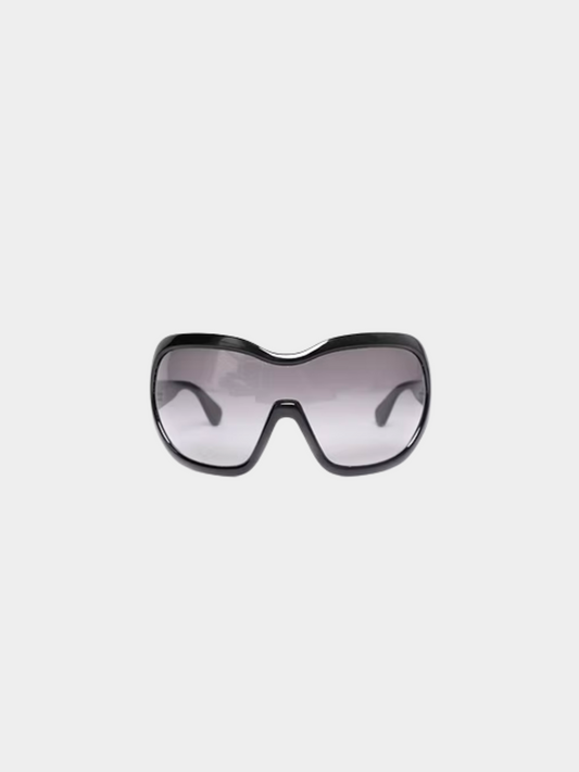 Prada FW 2011 Black Oversized Sunglasses
