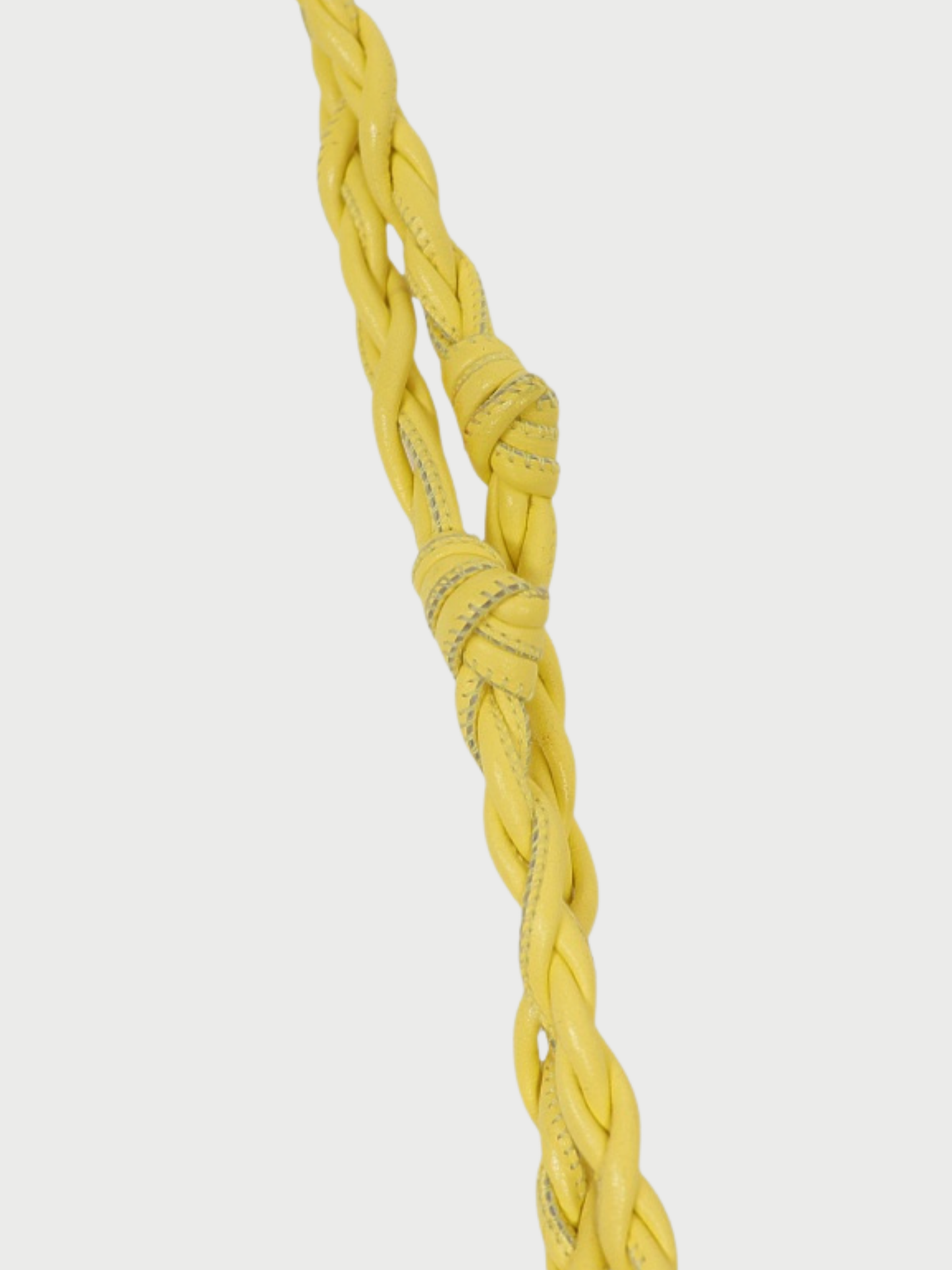 Jil Sander 2018 Yellow Leather Tangle Crossbody Bag