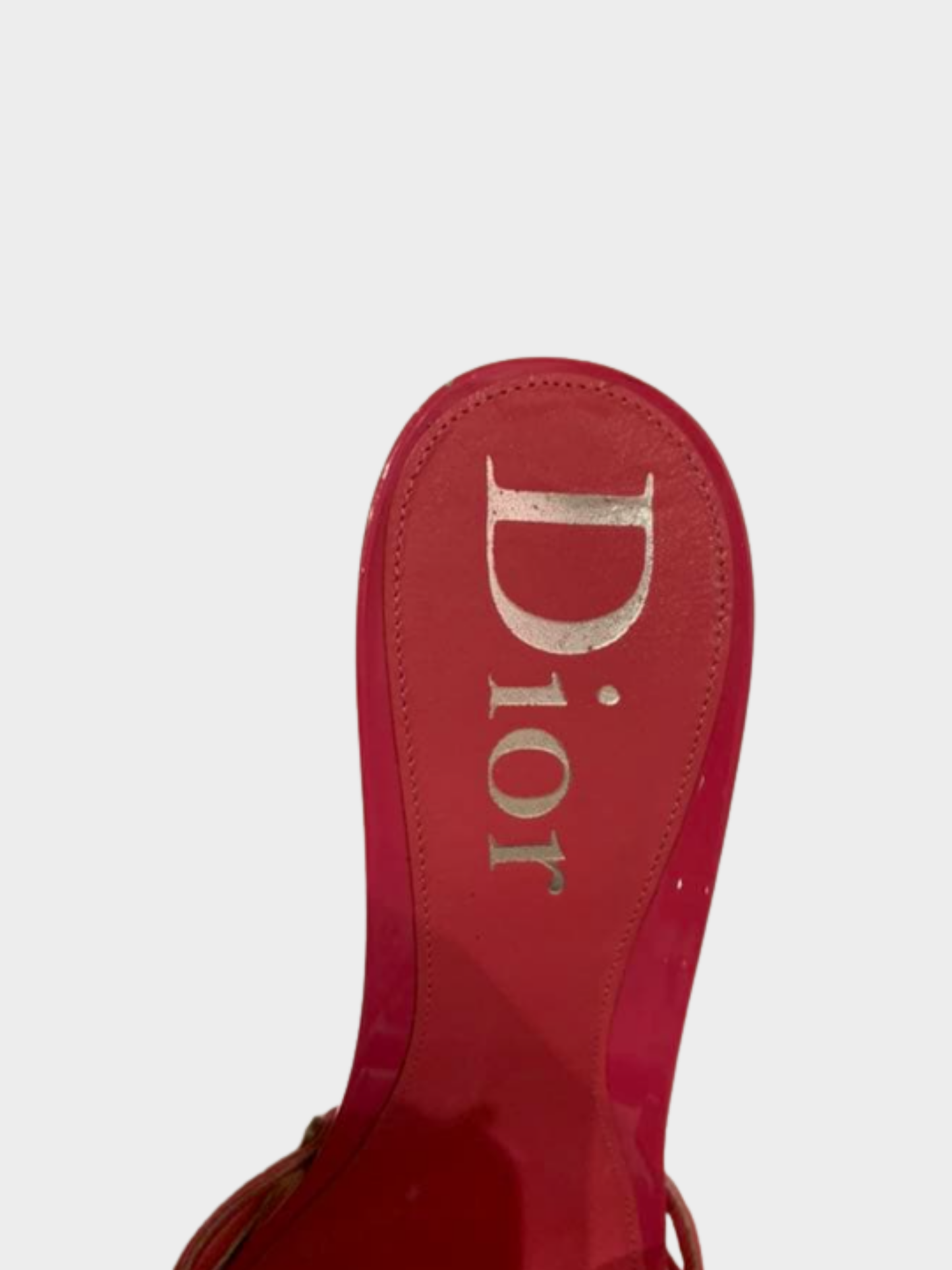 Christian Dior SS 2005 Pink and Beige Leather And Canvas Mules Sandals