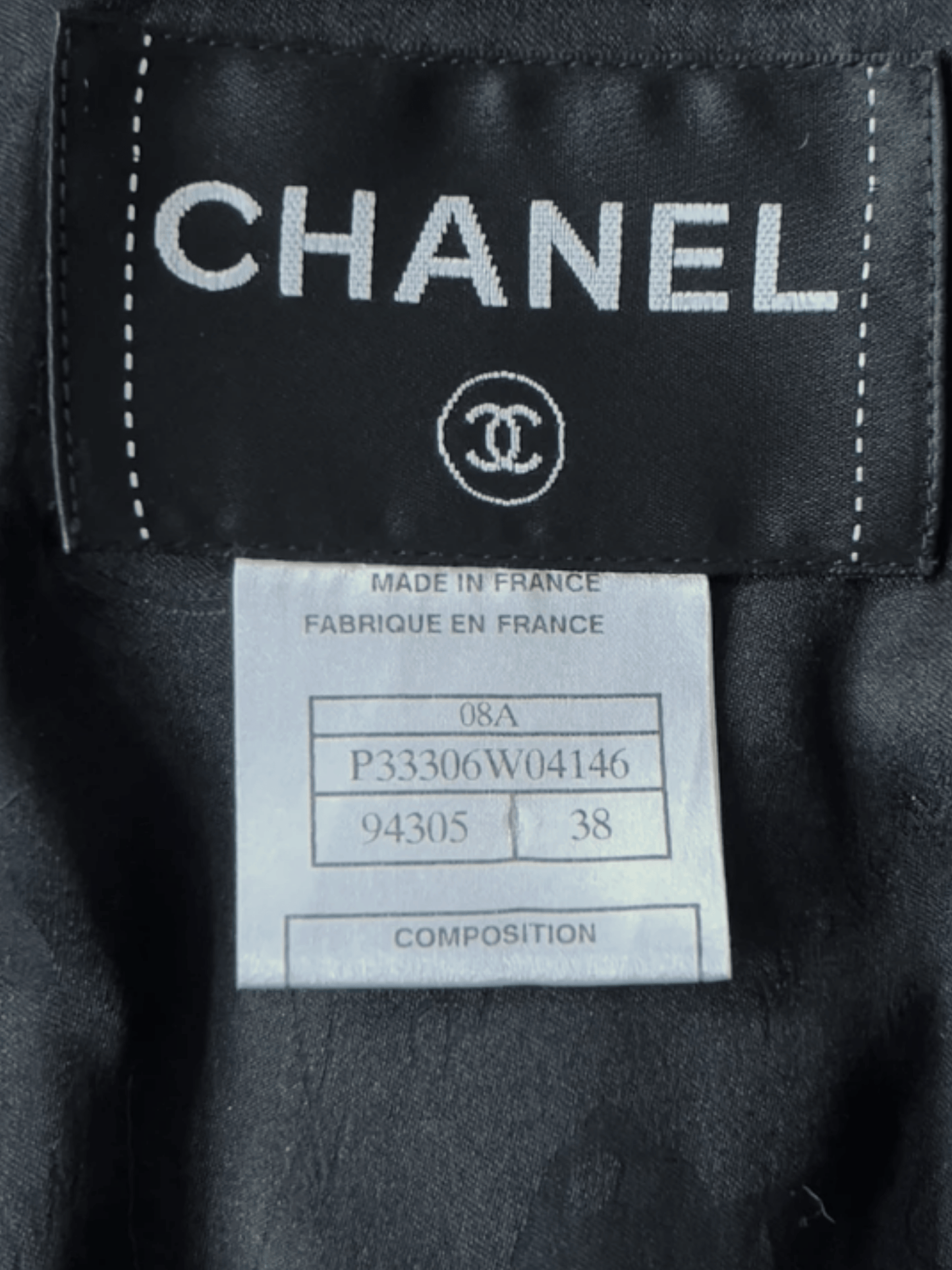 Chanel Pre-Fall 2008 by Karl Lagerfeld Black Silk Bow Wool Jacket