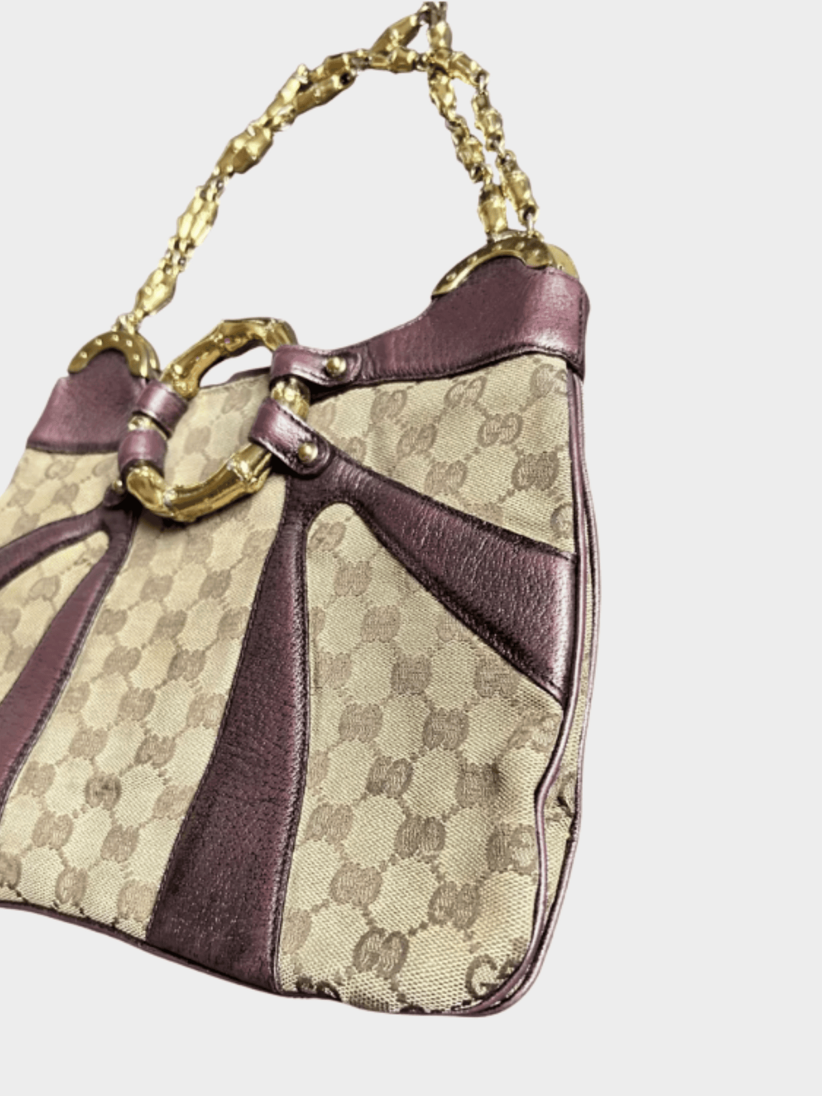 Gucci by Tom Ford FW 2004 Monogram Bamboo Chain Bag