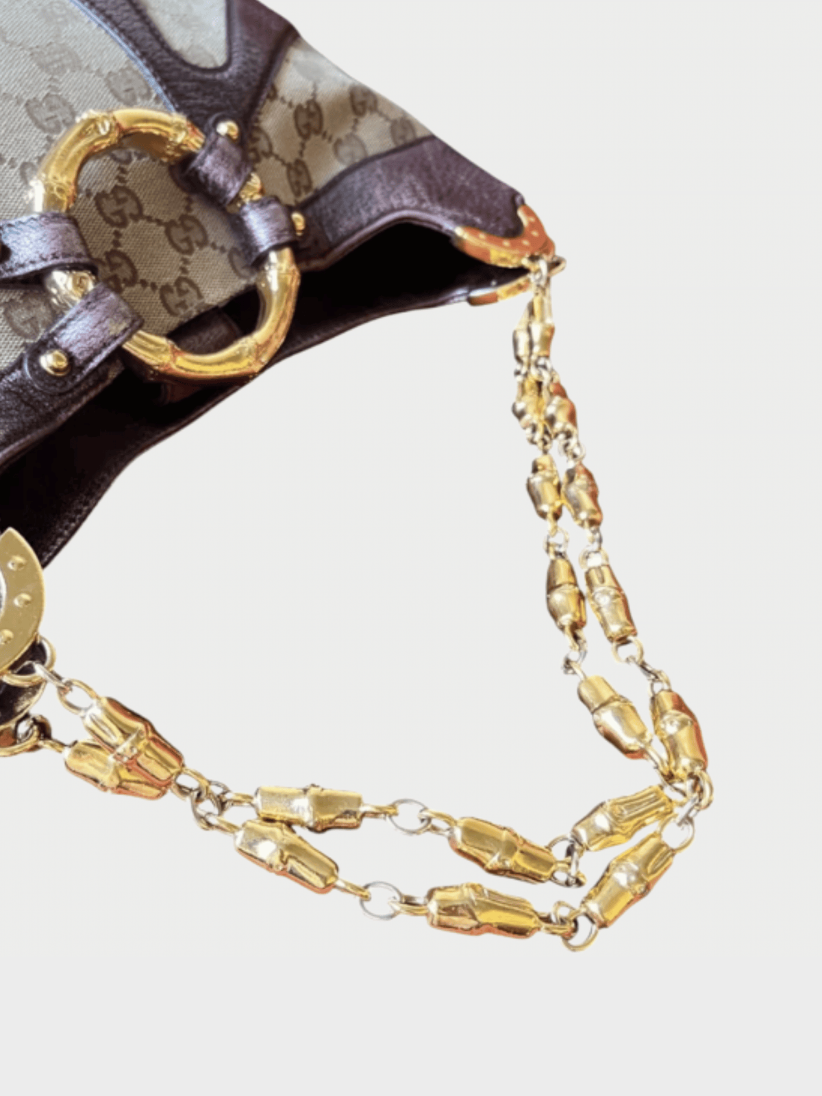 Gucci by Tom Ford FW 2004 Monogram Bamboo Chain Bag