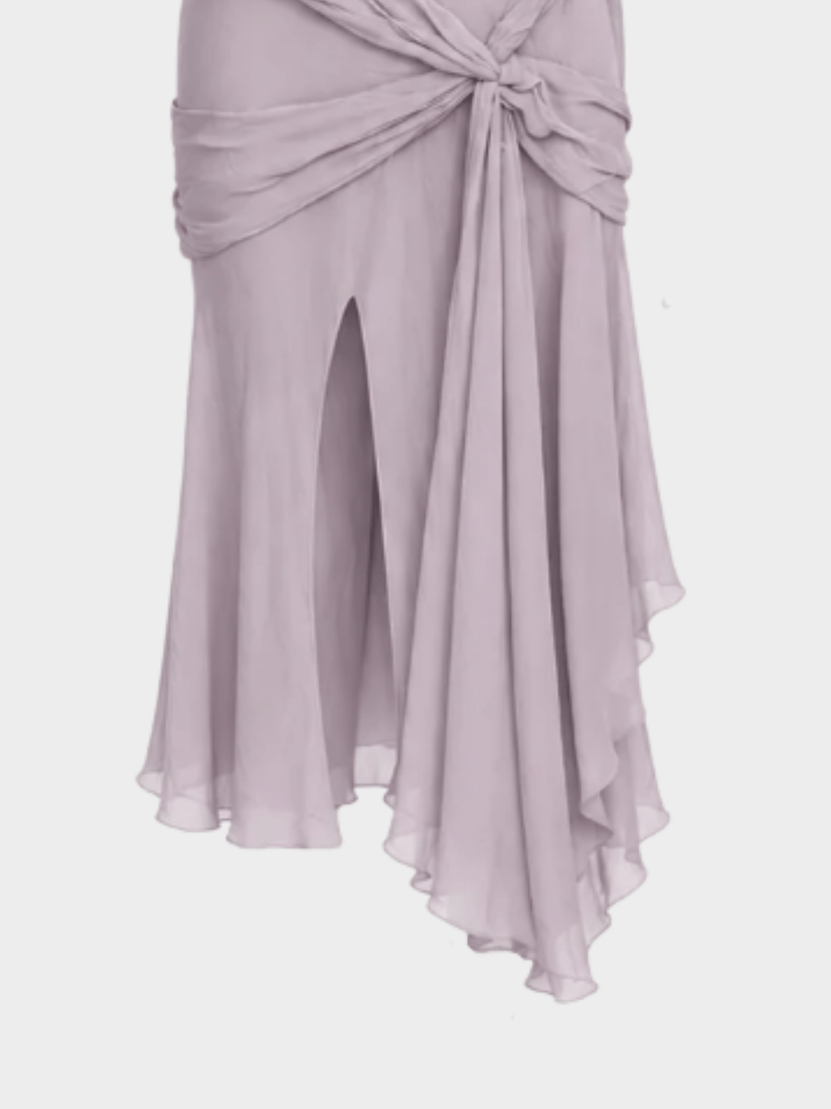 John Galliano 2000s Light Purple Maxi Silk Dress