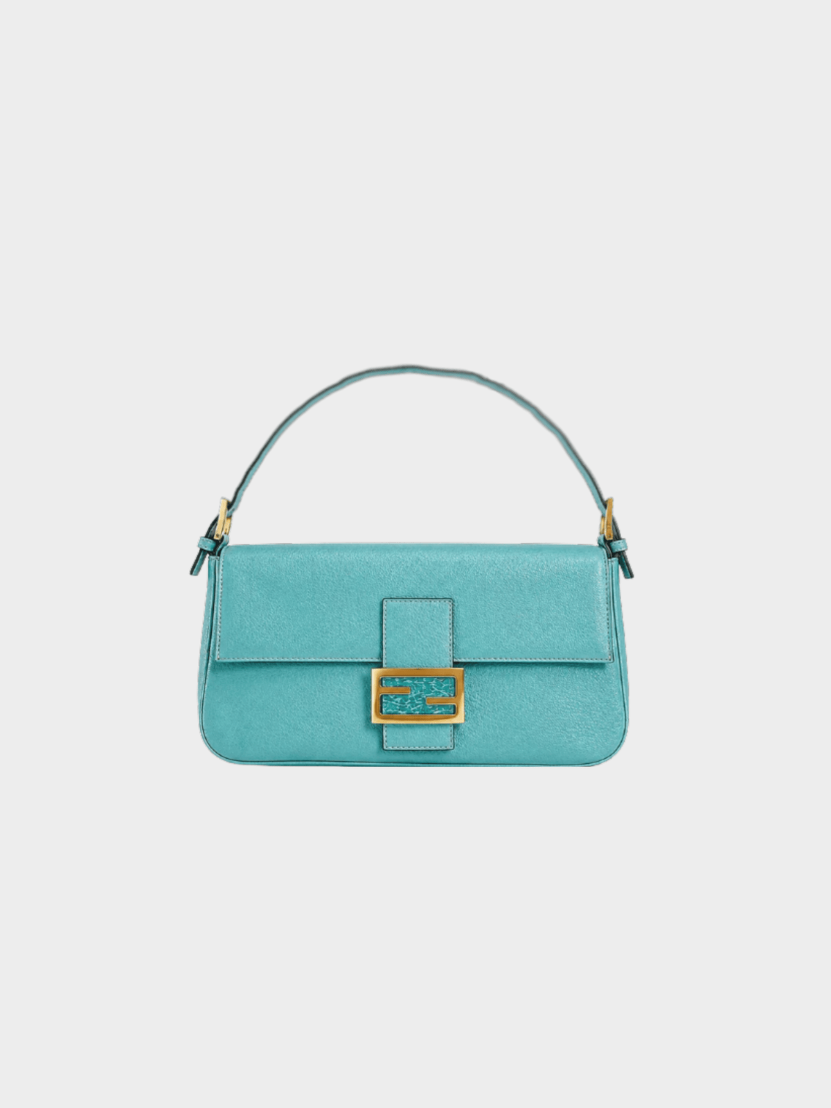 Fendi 2000s Turquoise Baguette Bag