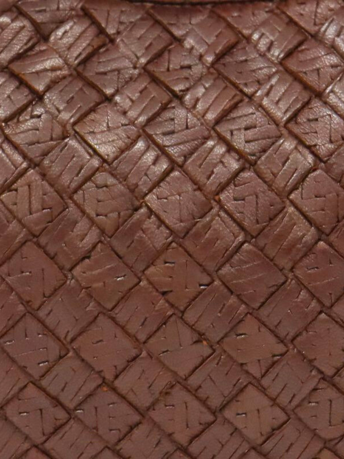 Bottega Veneta 2000s Brown Intrecciato Leather Mini Handbag