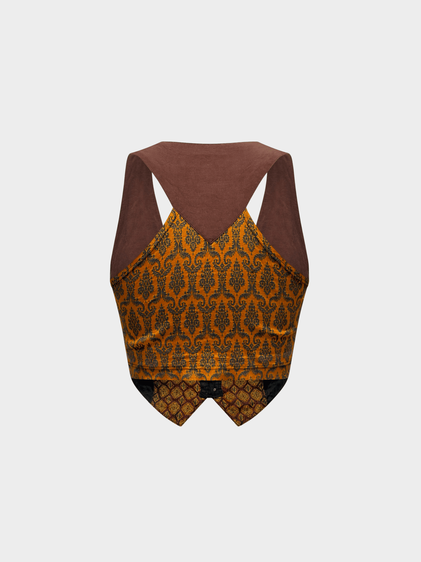 Plein Sud SS 1990 "Les Gitans" Brocade Bustier Halter Top