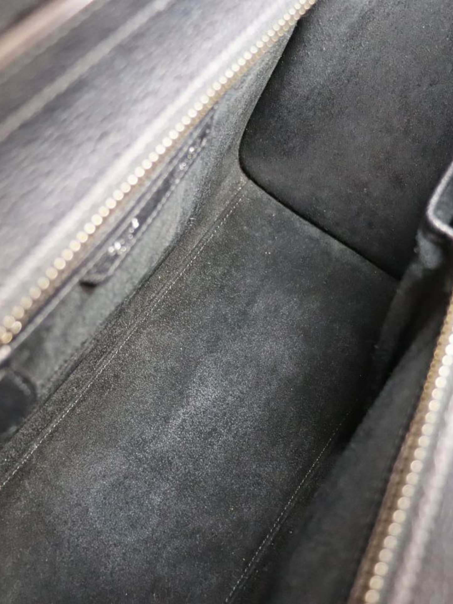 Celine 2010s Black Luggage Micro Tote Bag