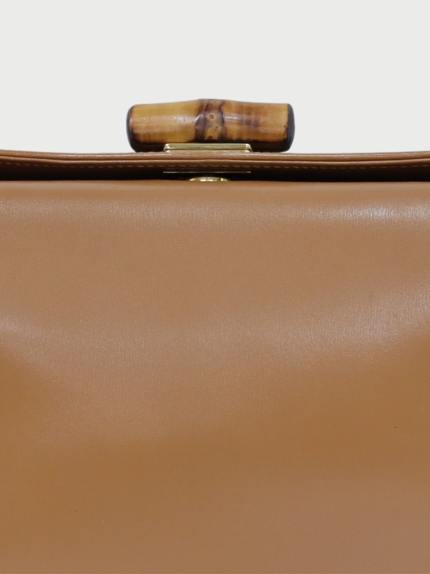 Gucci 1947 Brown Leather Bamboo Turn Lock Handbag