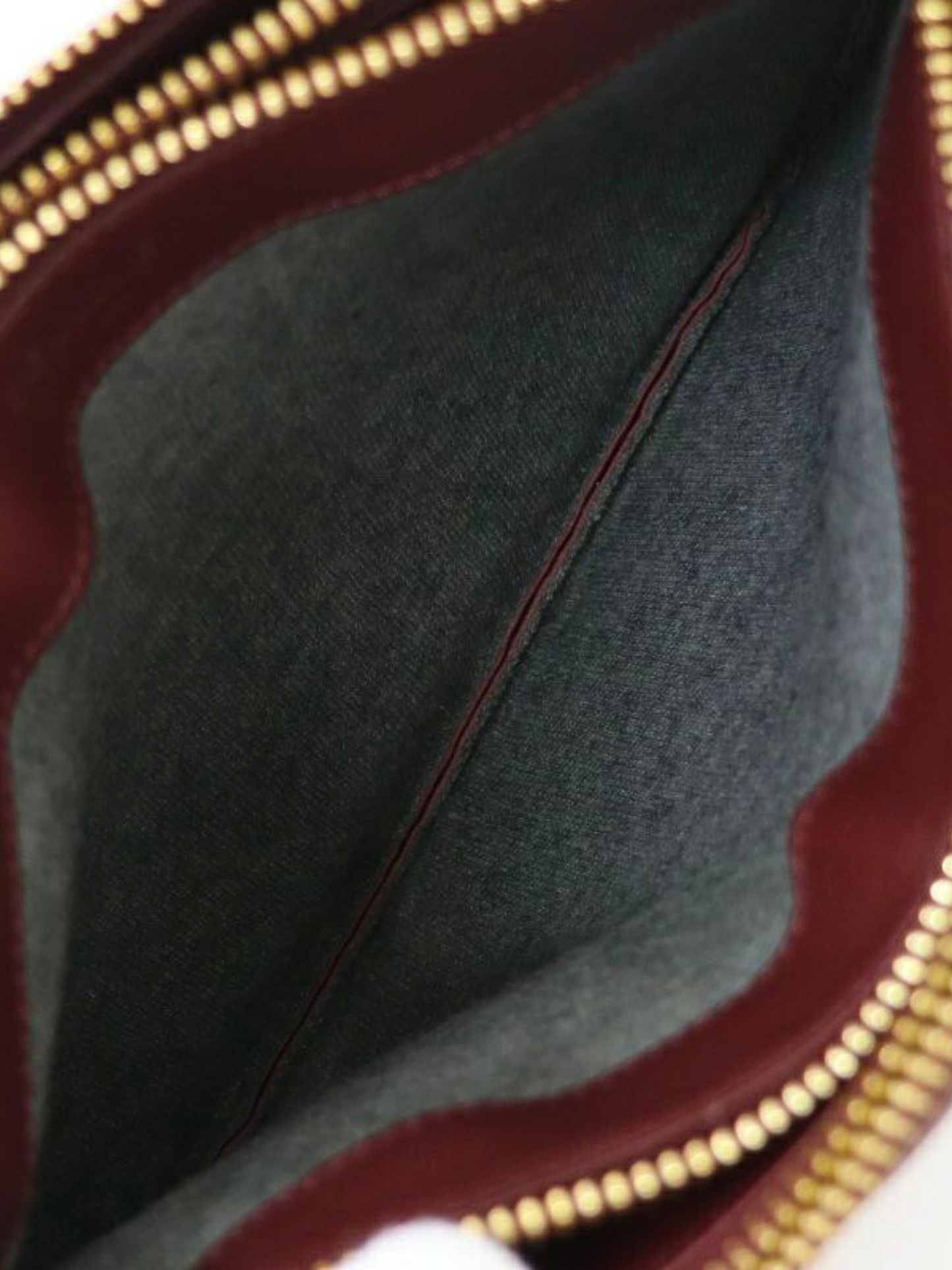 Celine 2010s Bordeaux Leather Trio Small Bag