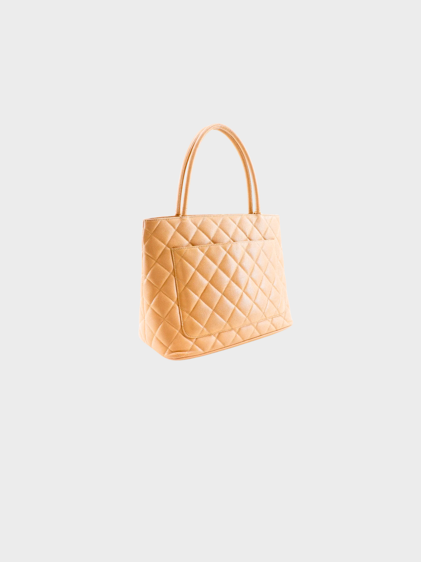 Chanel 2002 Beige Medallion Tote Bag