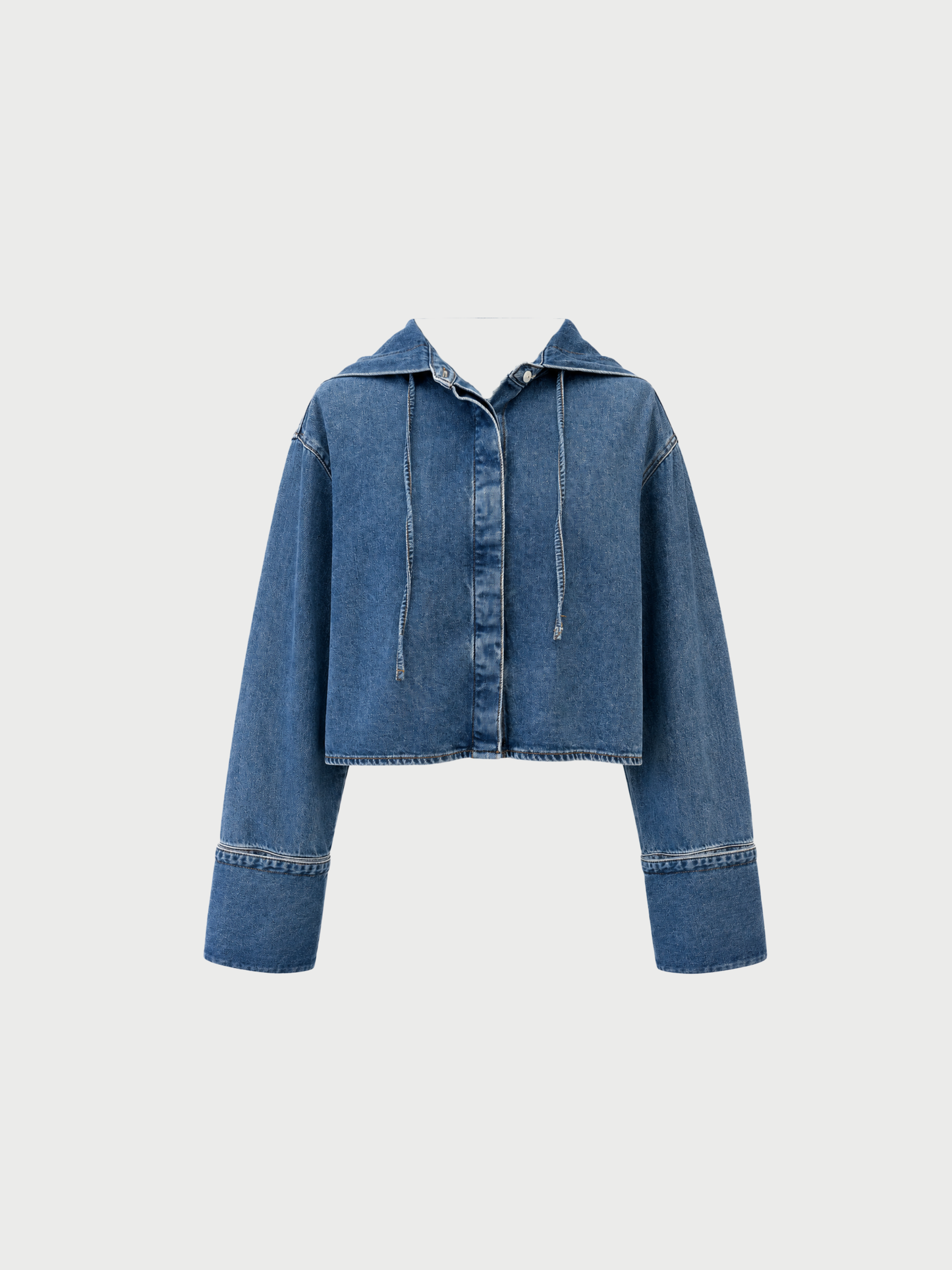Loewe 2020s Blue Denim Anagram Hooded Jacket