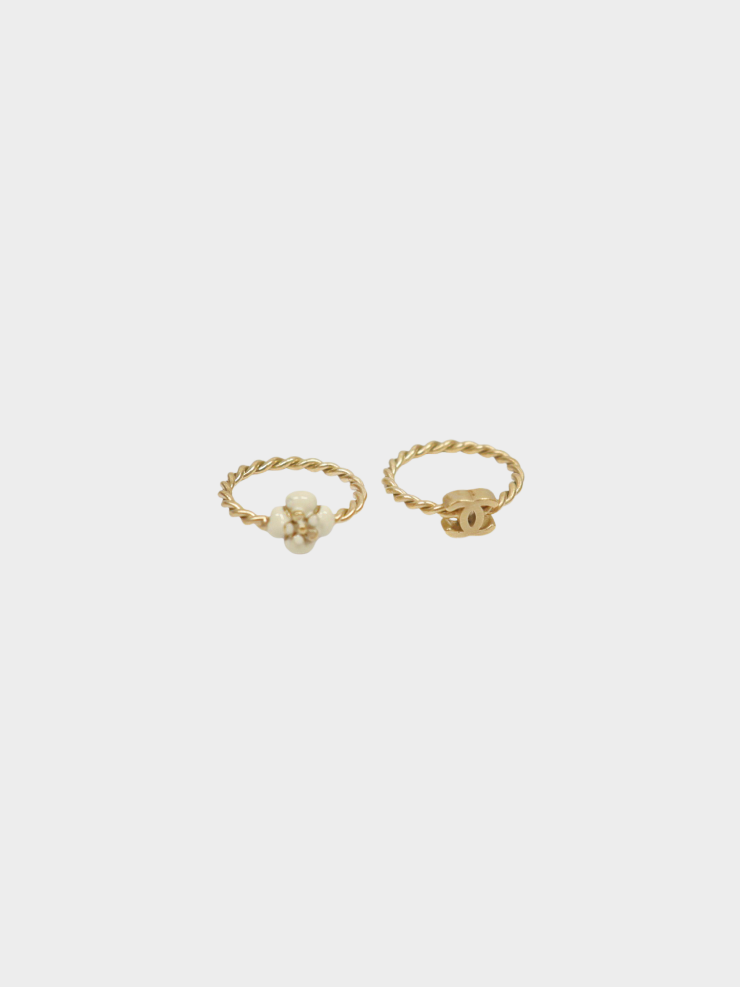 Chanel 2012 Gold Plated Metal COCO Ring
