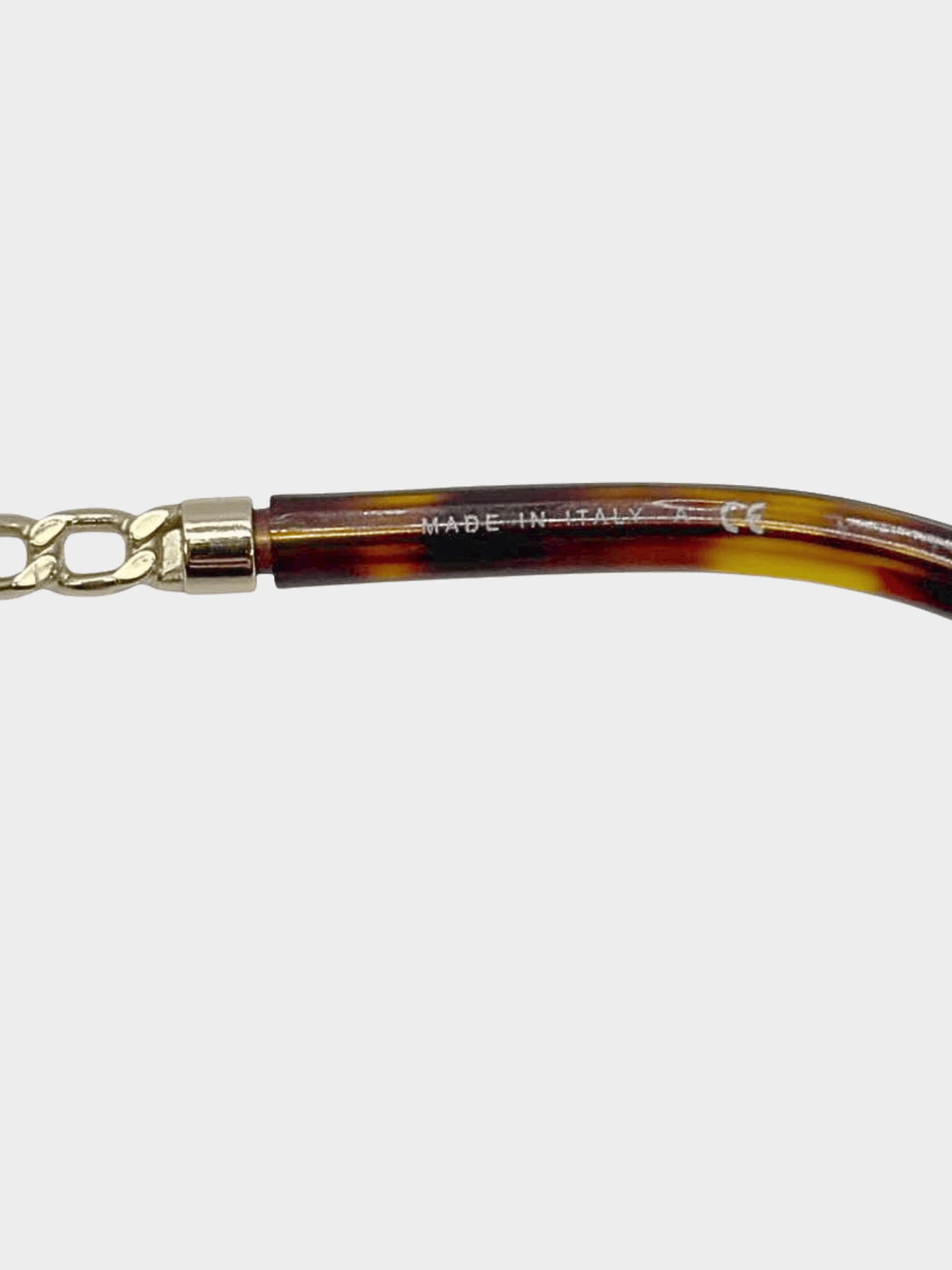 Chanel 2020s Gold Round Metal Strap Eyeglasses