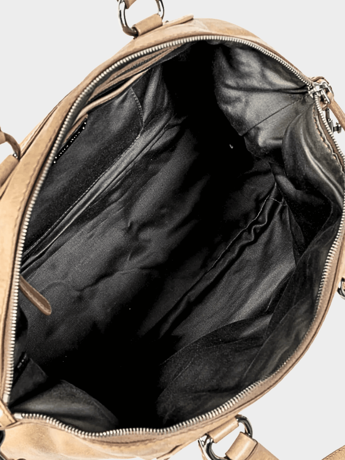 Miu Miu 2000s Beige Vitello Lux Heart-Charm 2-Way Handbag