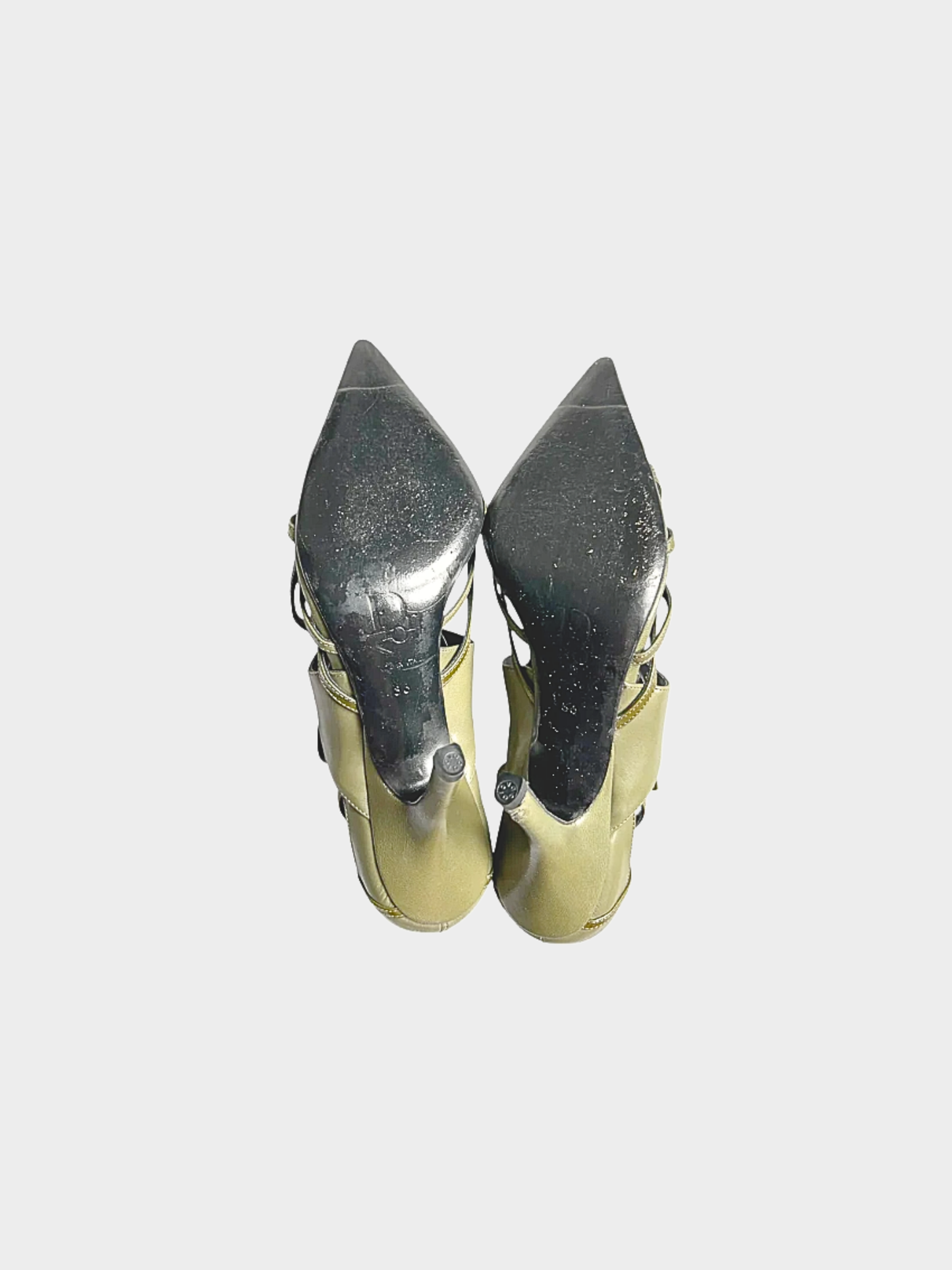 Christian Dior 2000s Khaki Bondage Heels