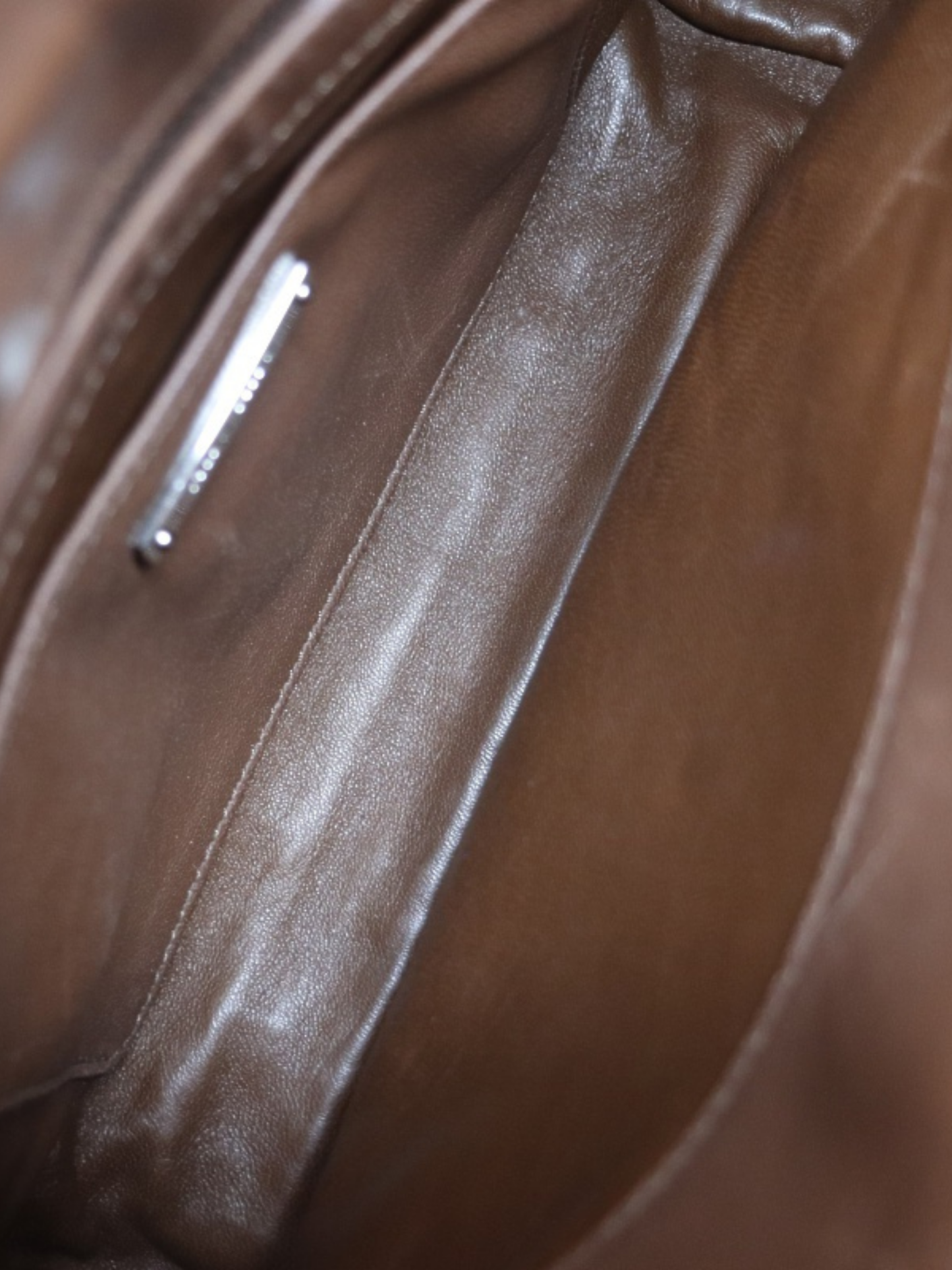 Miu Miu 2010s Brown Blue Leather Matelassé 2Way Bag