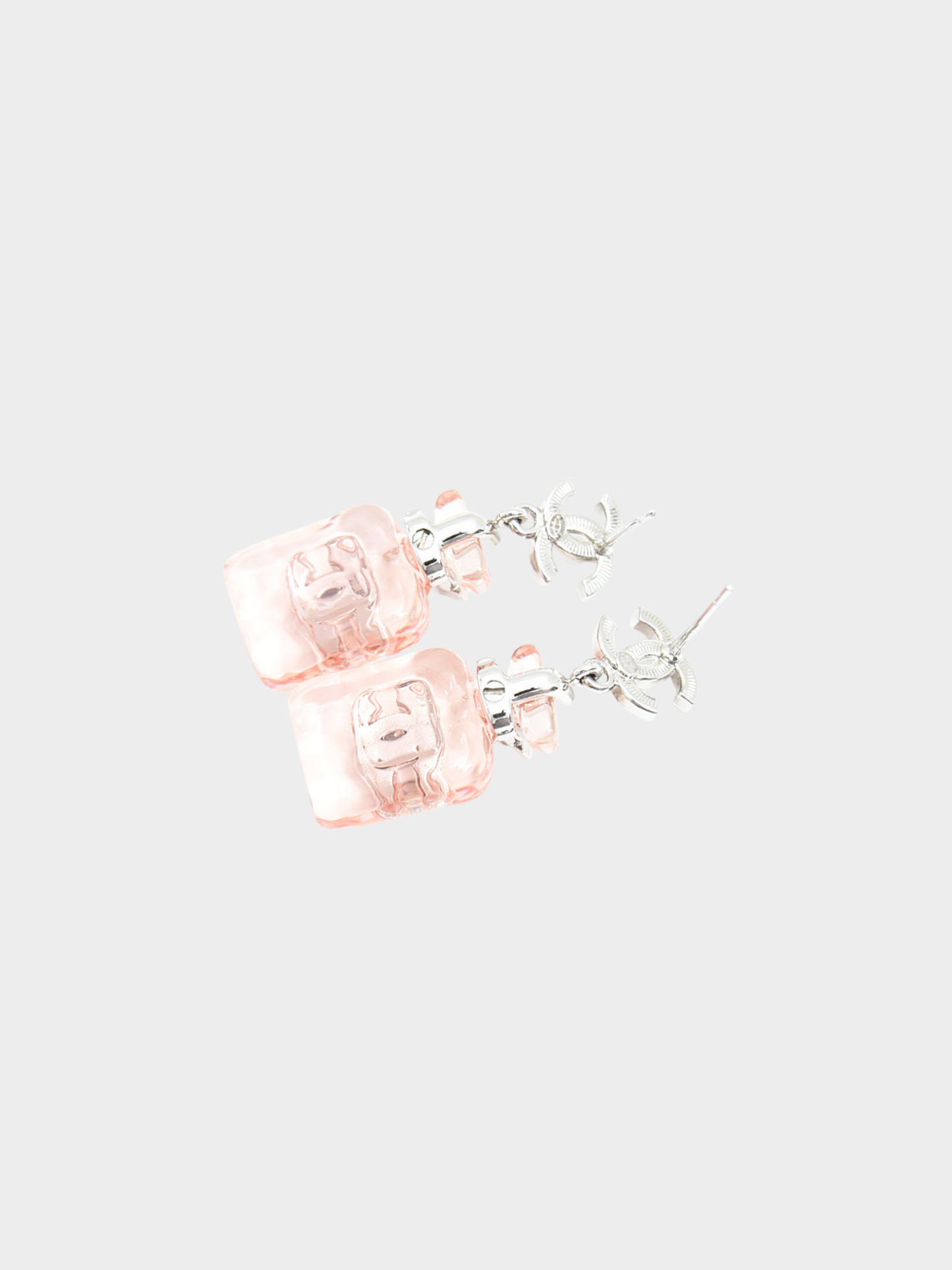 Chanel 2020s Coco Mark Perfume Bottle Perfume Bottle Rhinestone Earrings