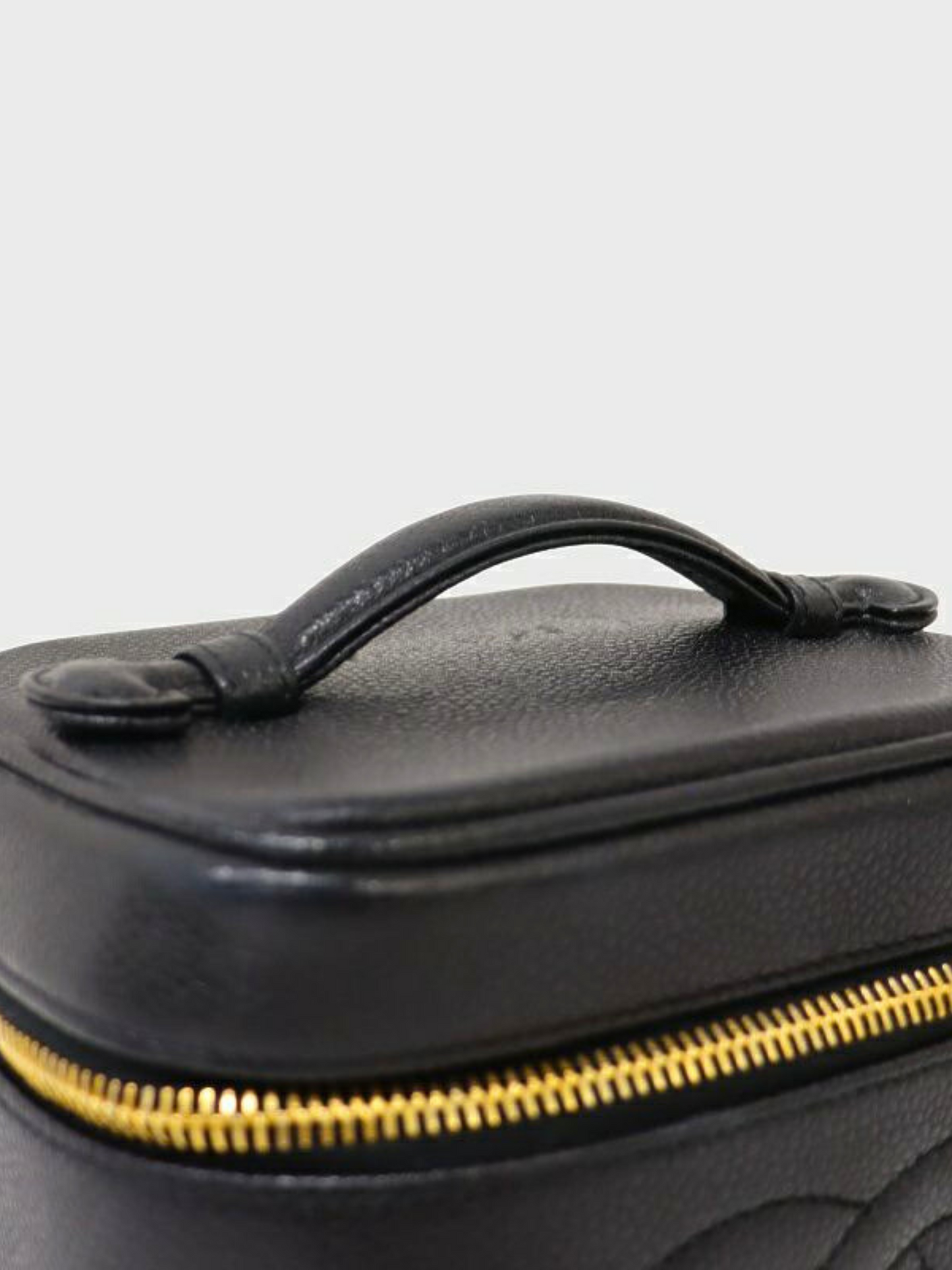 Chanel 1997 Black Caviar Skin Vanity Bag