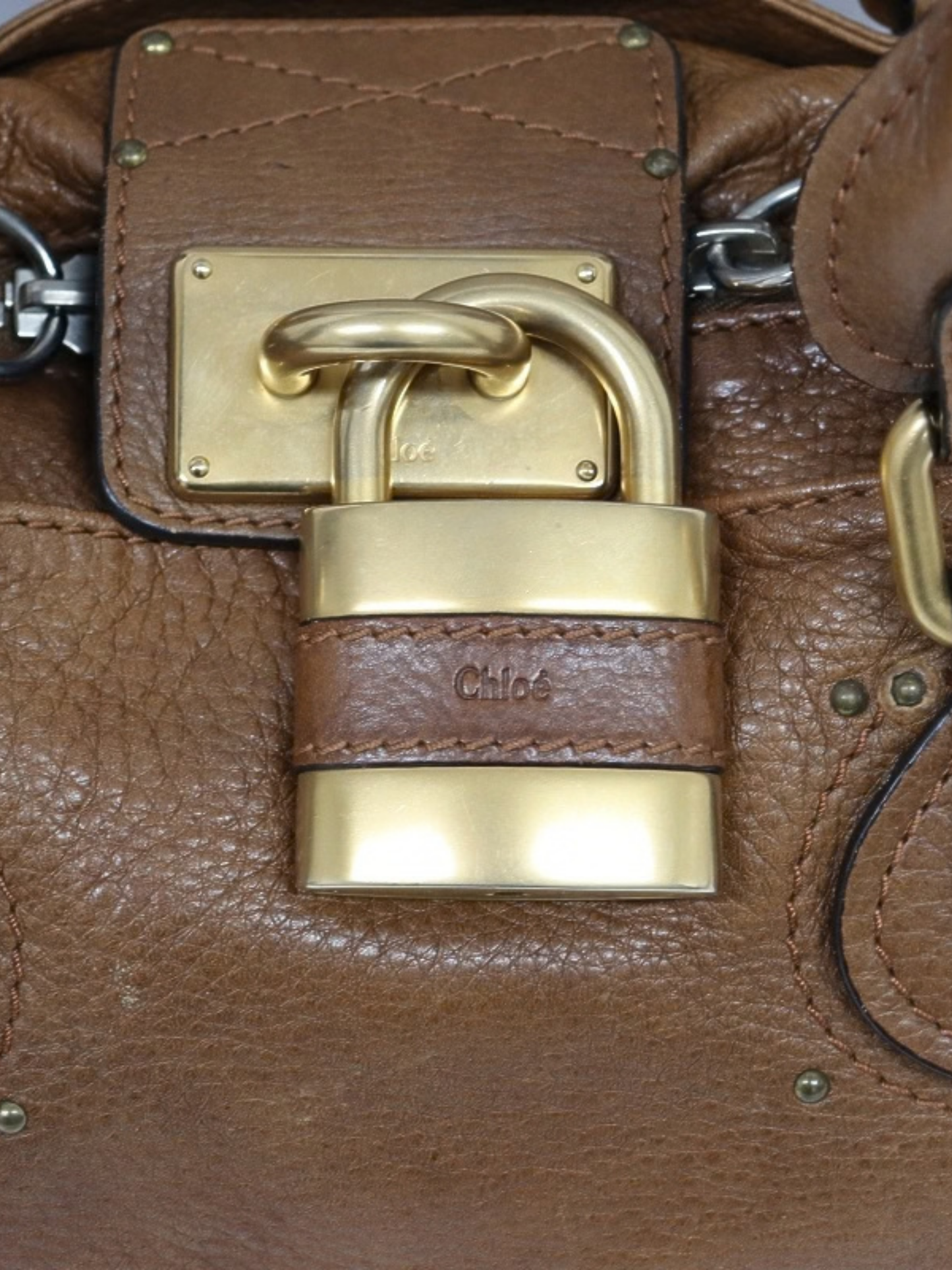 Chloé 2005 Brown Leather Paddington Bag