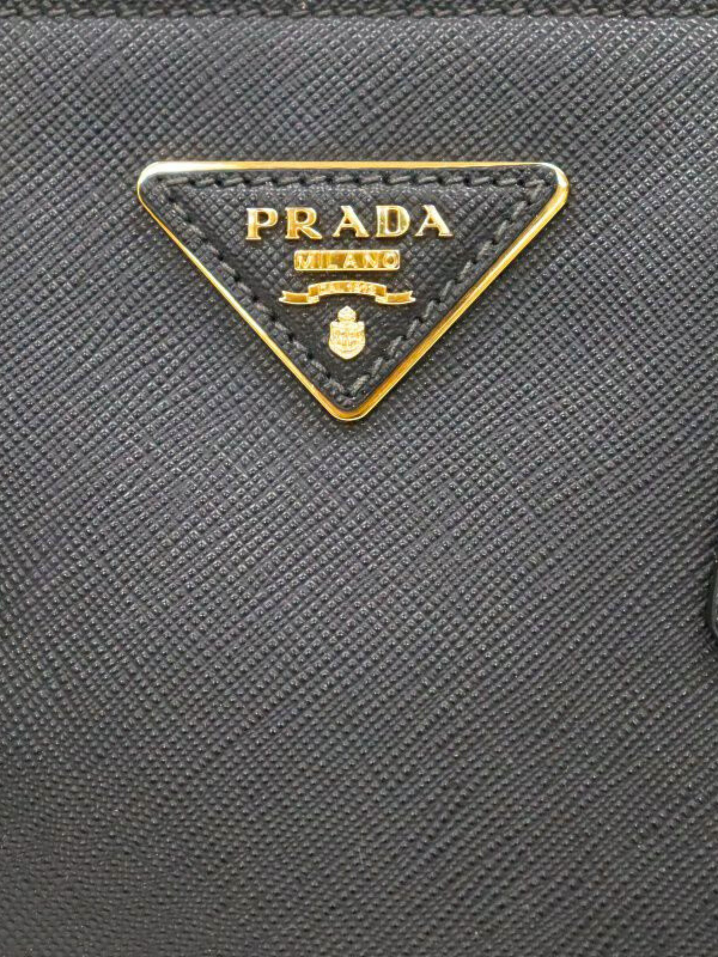 Prada 2010s Black Saffiano Galleria 2-Way Bag