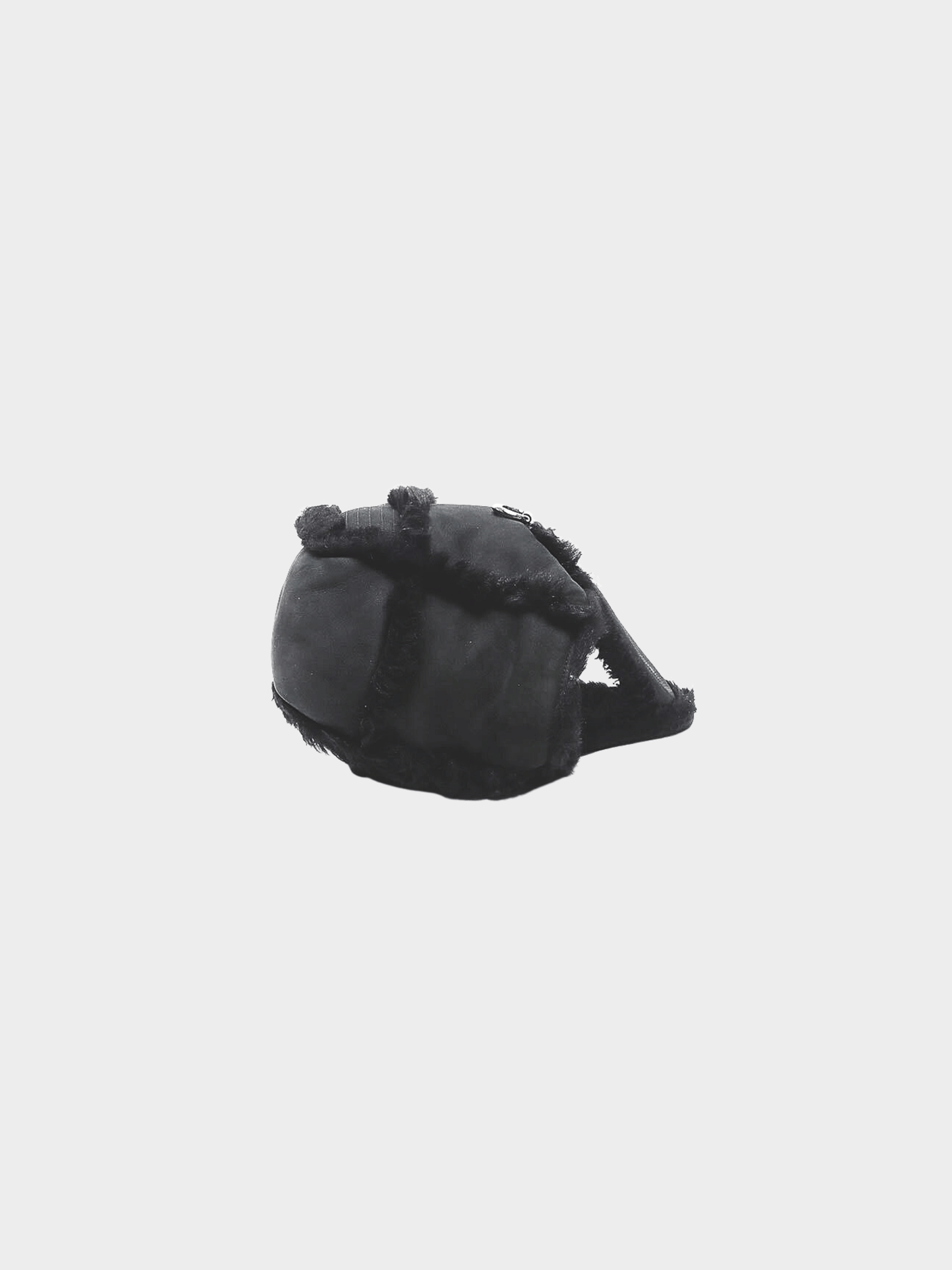 Chanel 2007-2008 Black Shearling Trim Tote Bag