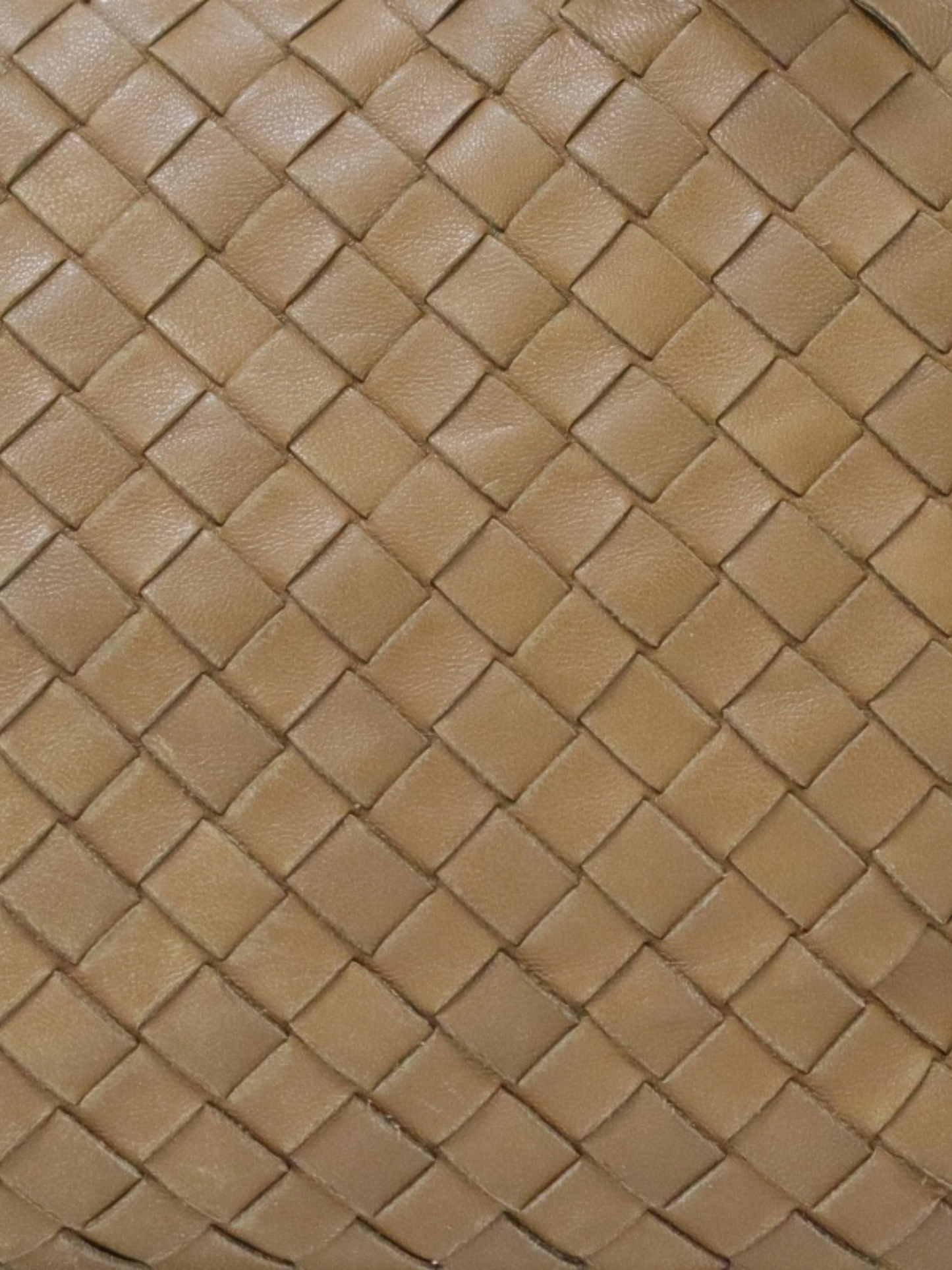 Bottega Veneta 2000s Beige Leather Intrecciato Handbag