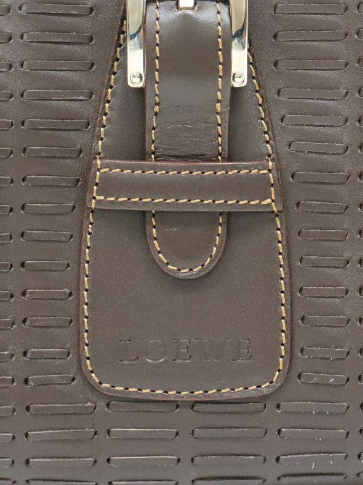 Loewe 2000s Brown Leather Senda Bag