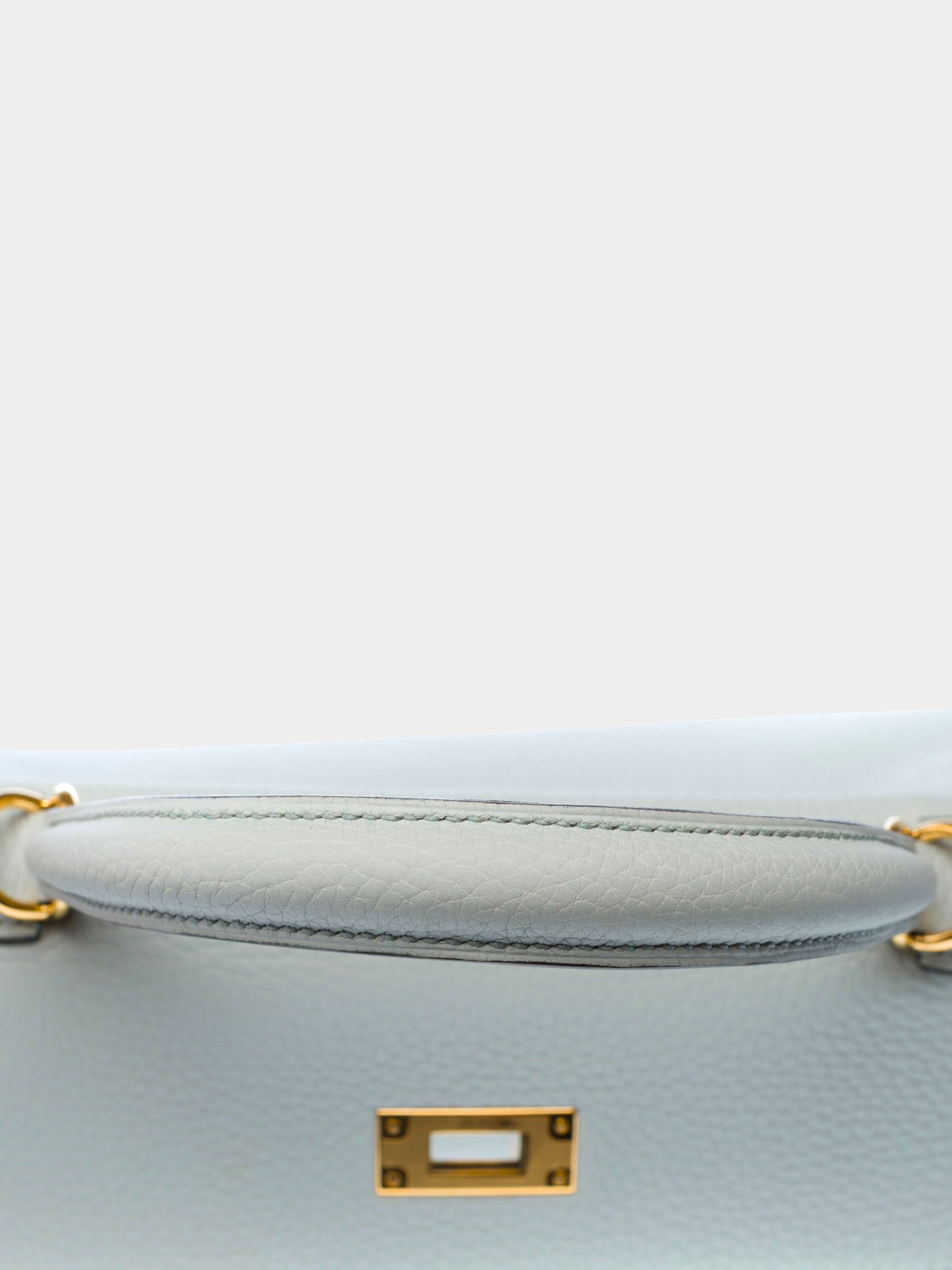 Hermès 2020s Blue Taurillon Clémence Kelly 28 Retourne Bag