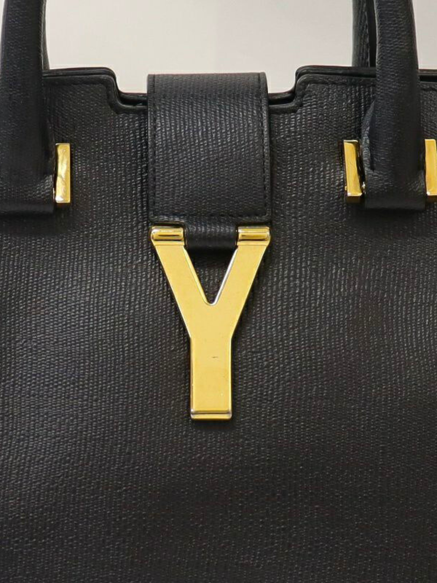 Yves Saint Laurent 2000s Black Y Line 2-Way Bag