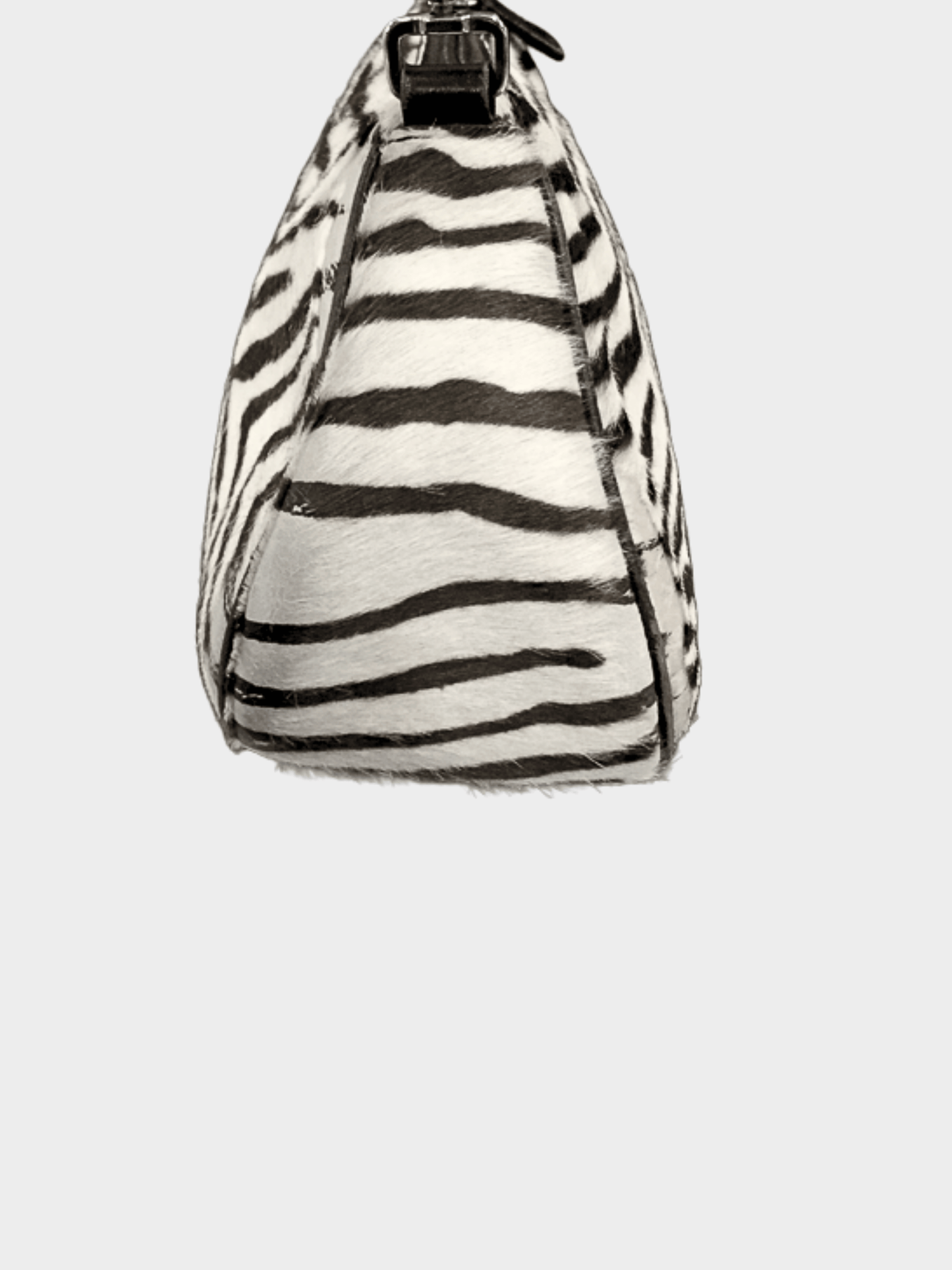 Prada 2000s Tri Color Zebra Print Calfhair Shoulder Bag