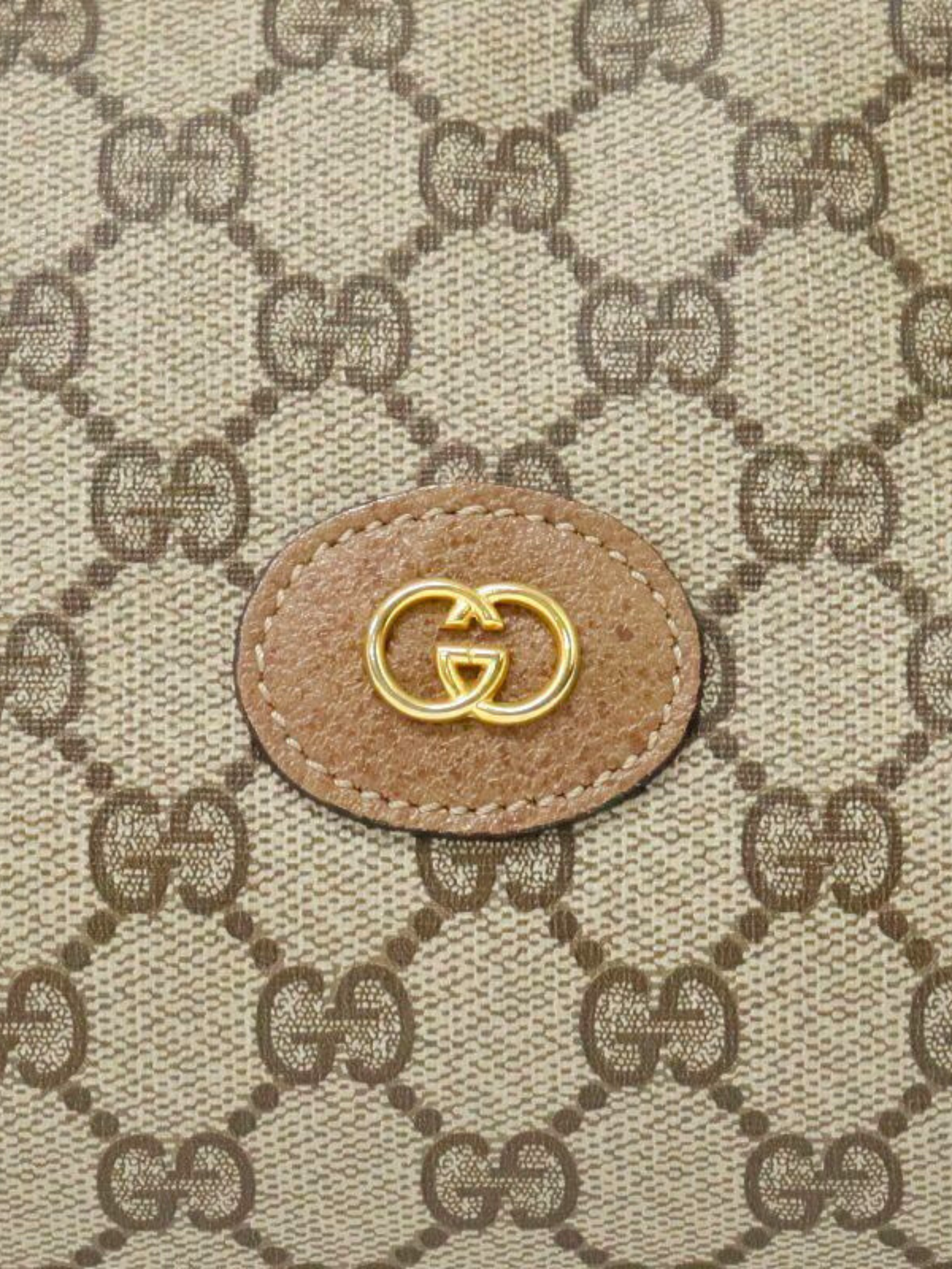 Gucci 2000s Beige Brown GG Supreme Handbag
