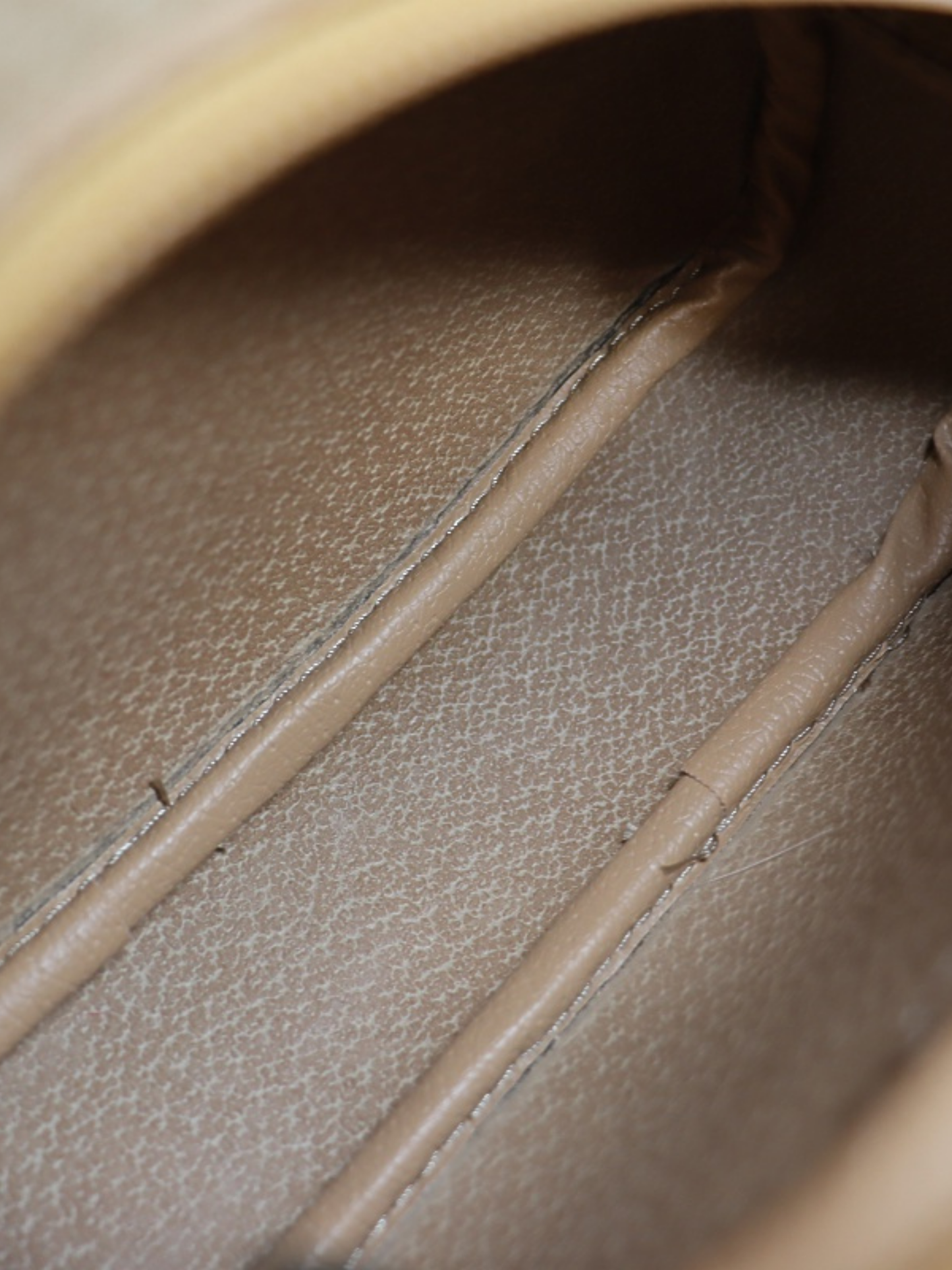 Christian Dior 2000s Beige Trotter PVC Leather Mini Handbag