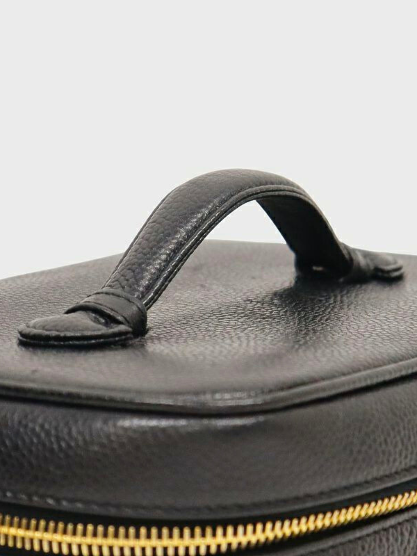 Chanel 1990s Black Caviar Vanity Bag